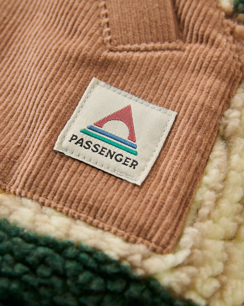PASSENGER - CLOVER RECYCELED SHERPA FLEECE SHIRT Jacke sun patch simply taupe
