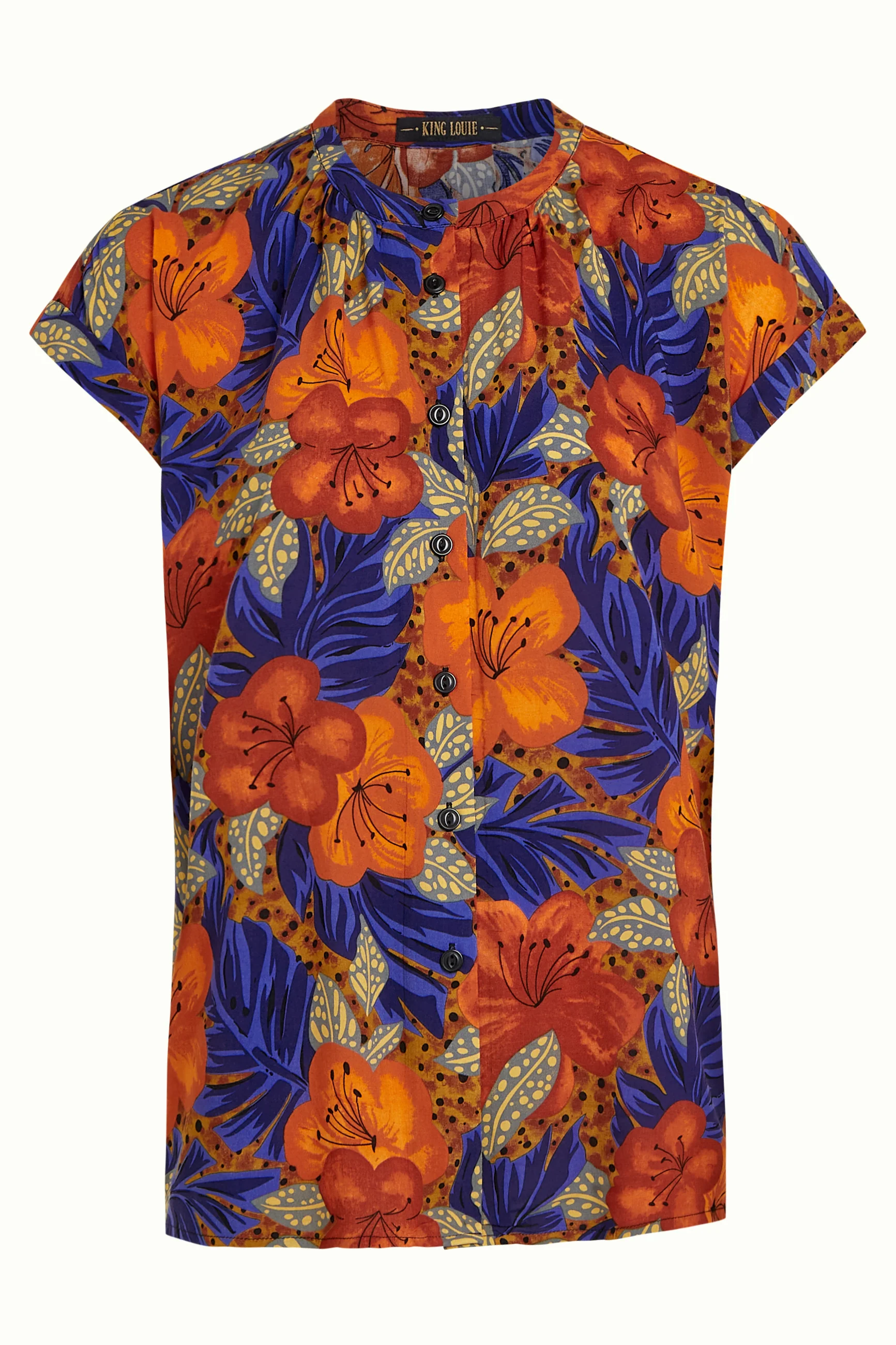 KING LOUIE - MAUI STELLA BLOUSE Bluse summer fig