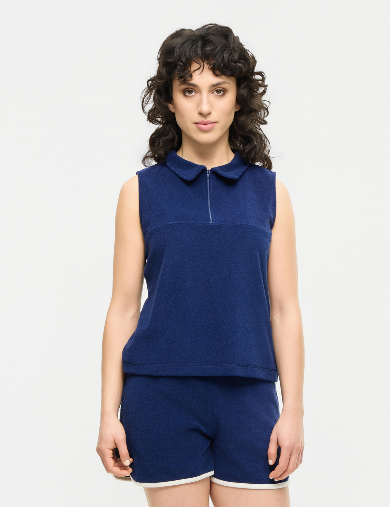MADEMOISELLE YEYE - FLASHCOURT ORGANIC Top blue print