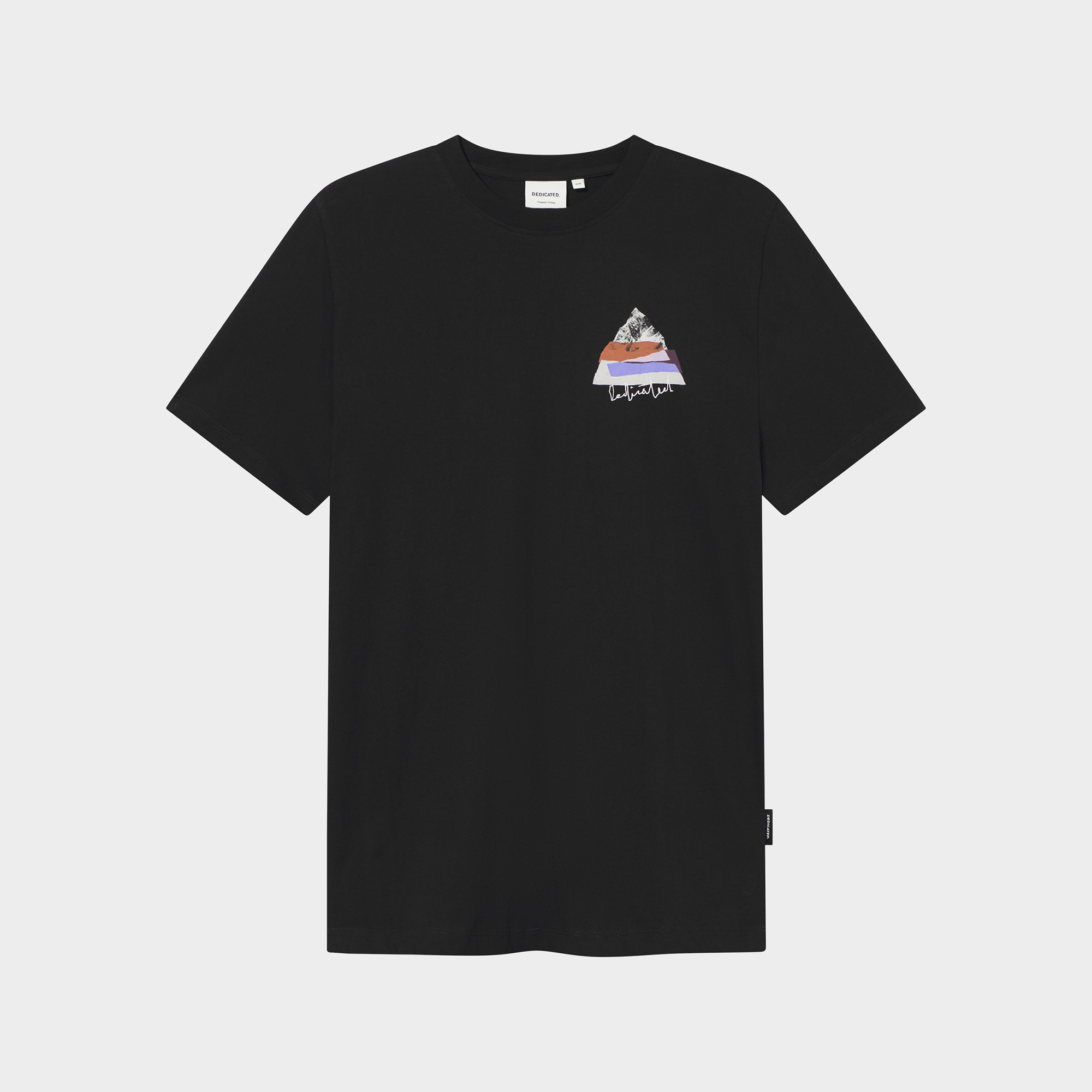 DEDICATED - CUT OUT MOUNTAIN STOCKHOLM T-Shirt blackDEDICATED - CUT OUT MOUNTAIN STOCKHOLM T-Shirt black