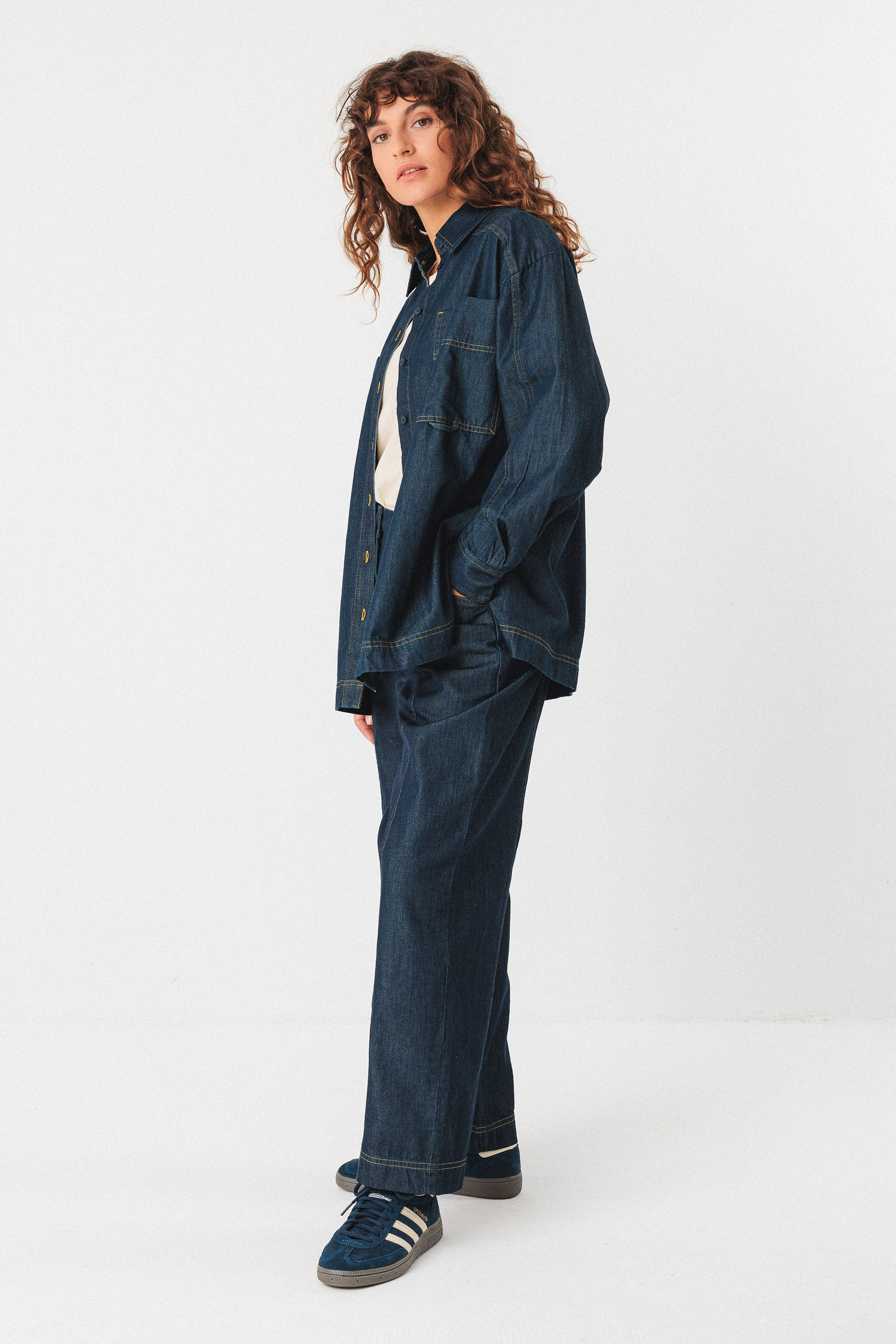SKFK - BAKENE GOTS Jeanshemd DN Raw Denim