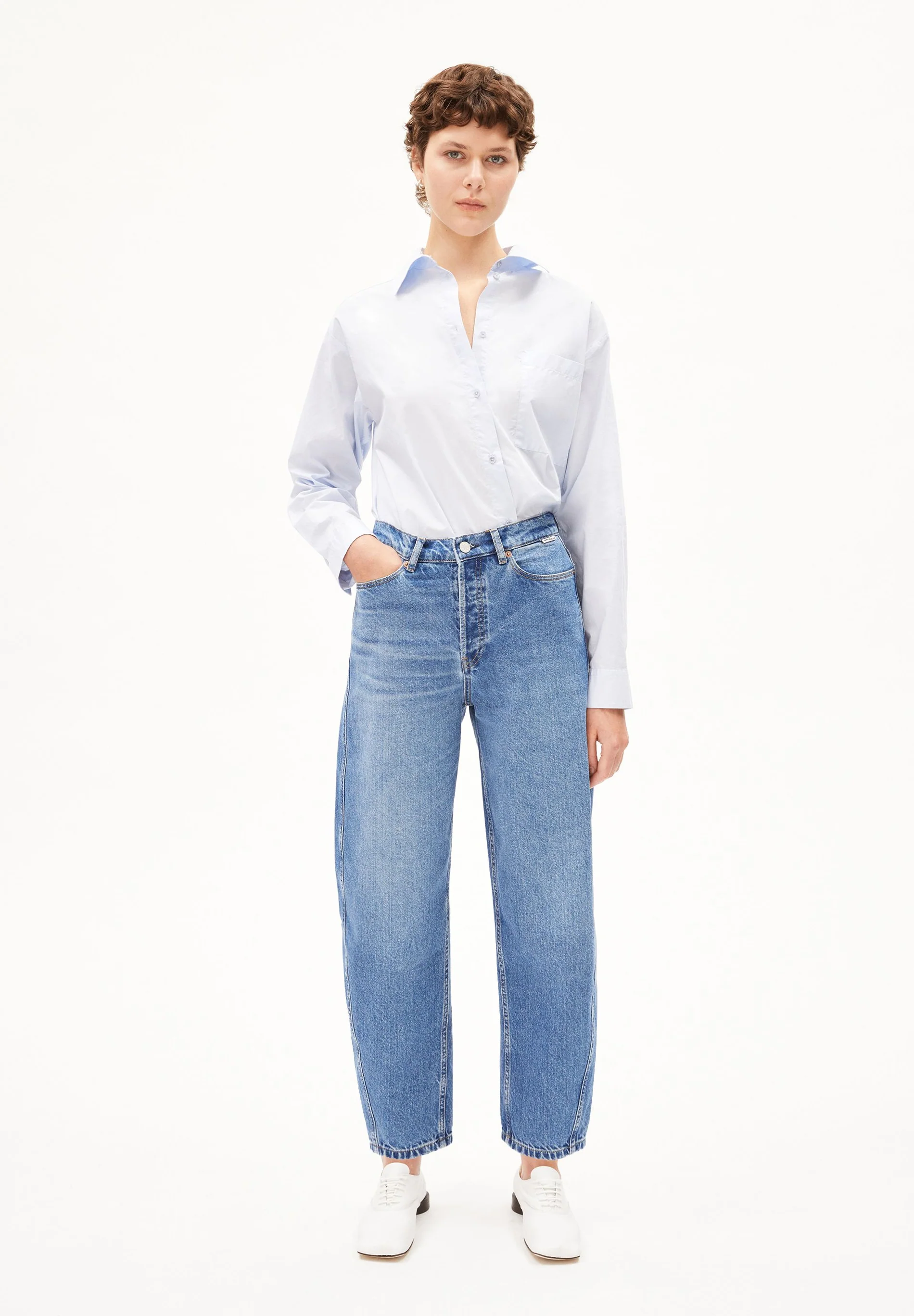 ARMEDANGELS - BAARLY HIGH WAIST Barrel Jeans crunchy
