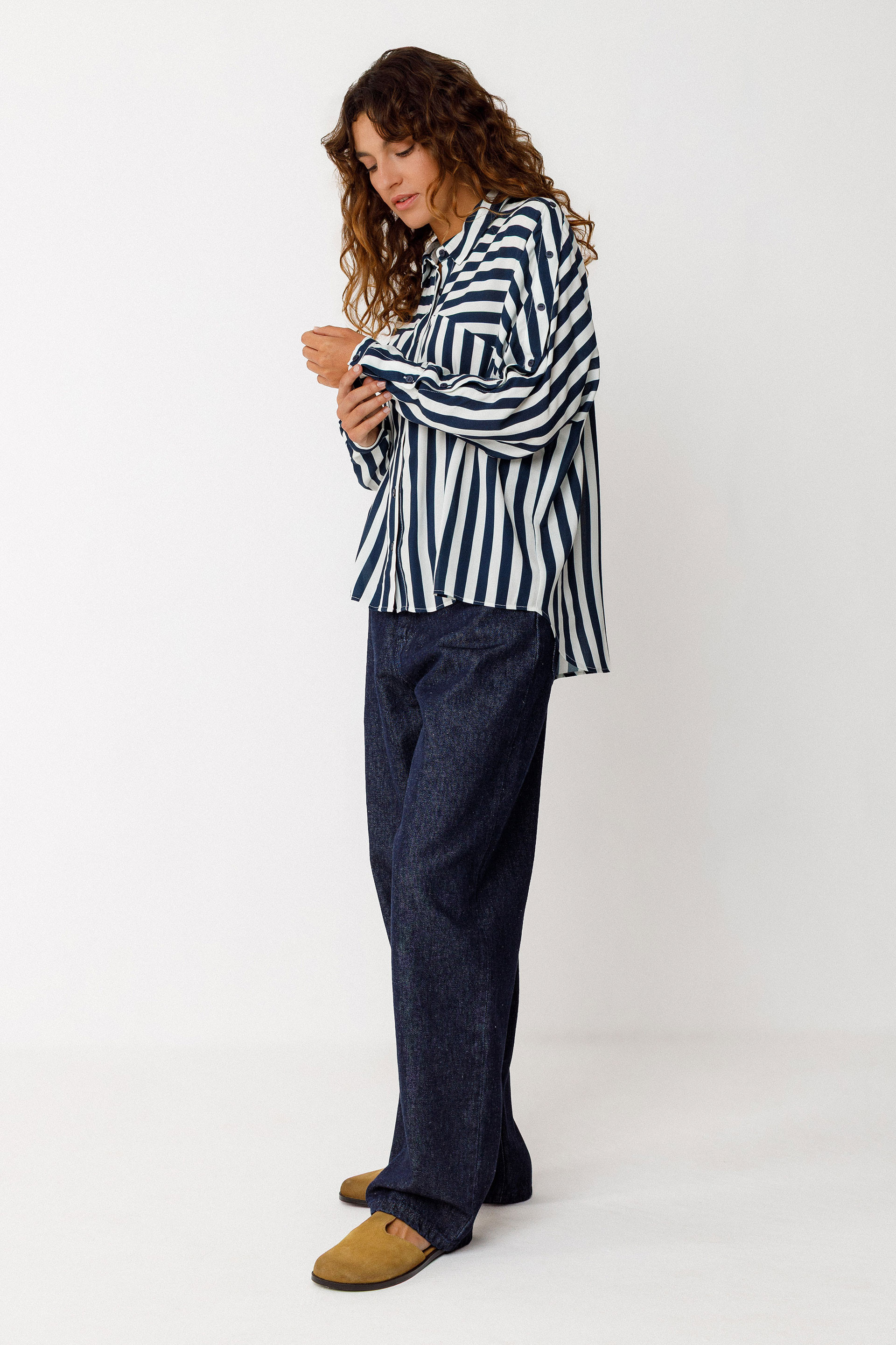 SKFK - EKIA SHIRT Ecovero Bluse GB stripes
