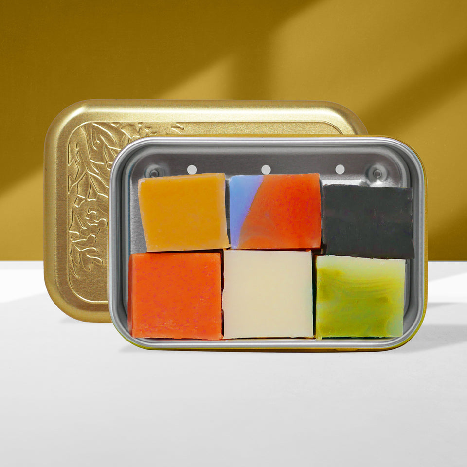 Puremetics - TESTBOX `Seifenminis mit Seifenbox`- gold