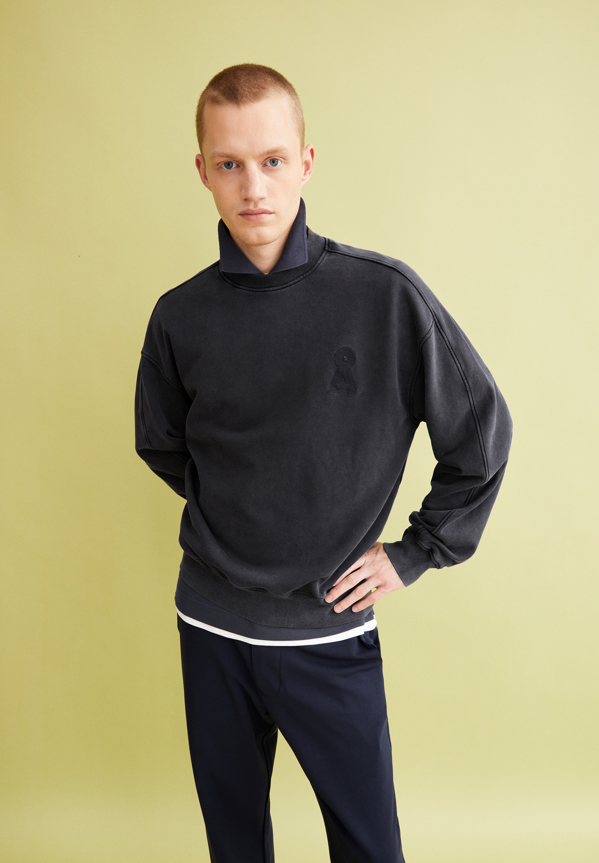 ARMEDANGELS - EMAAL GMT DYE Sweatshirt black washed