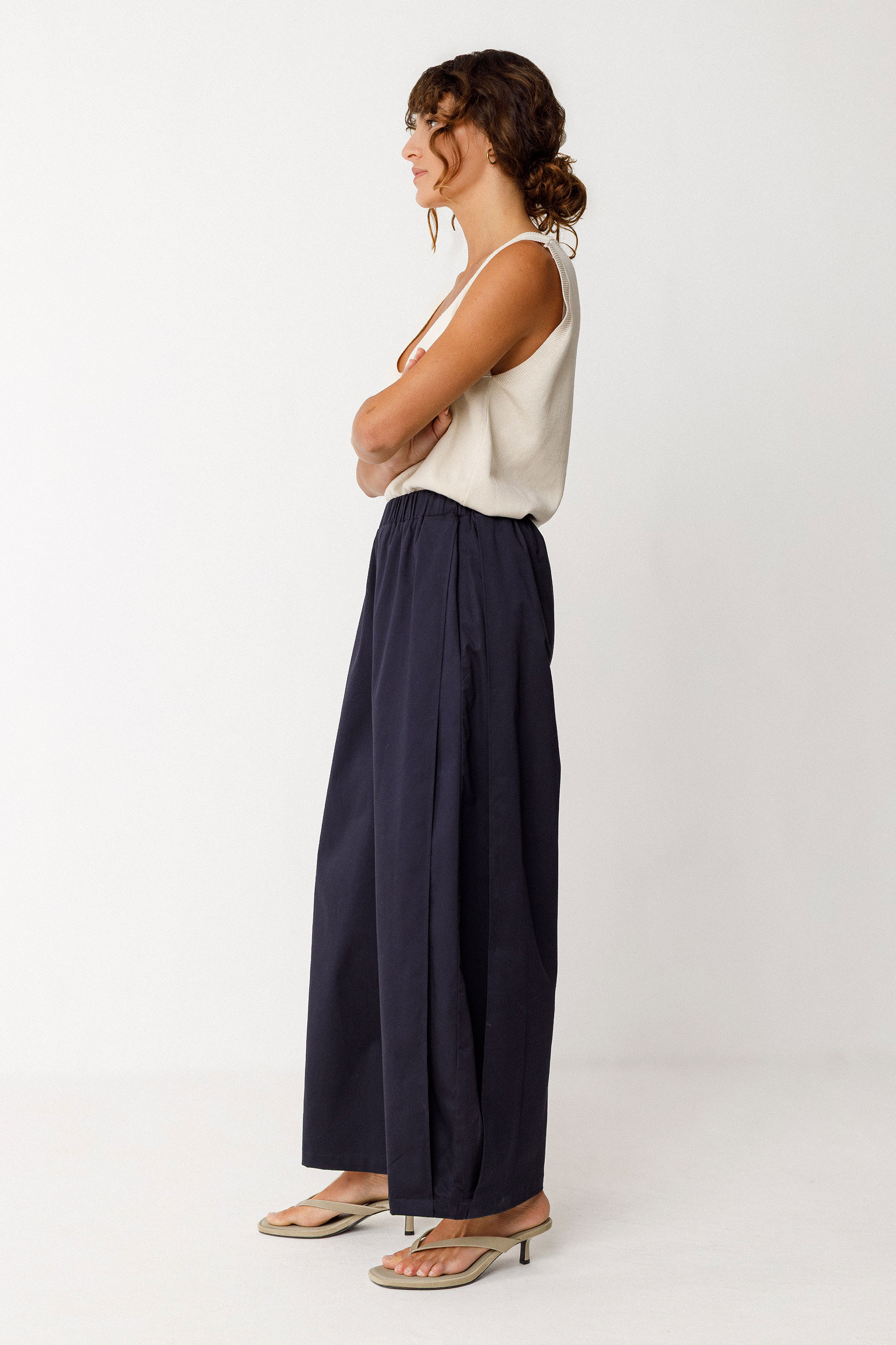 SKFK - AINE GOTS TROUSERS Hose B9 navy