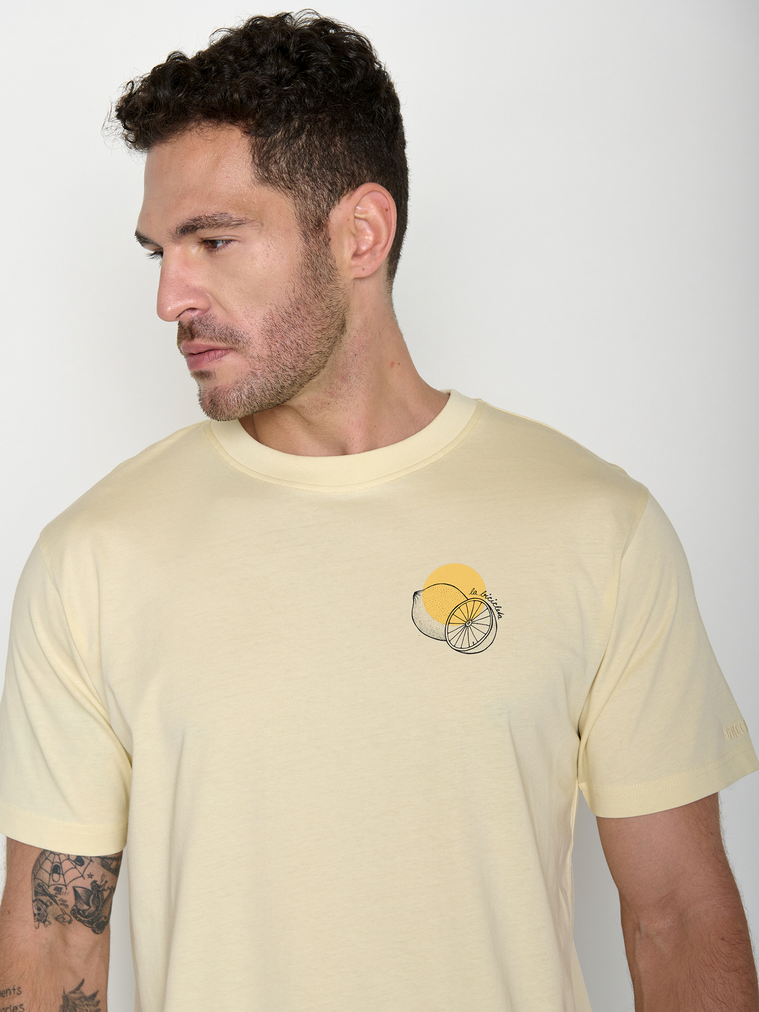 GREENBOMB - LA BICICLETA FUSION GOTS T-Shirt vanilla ice