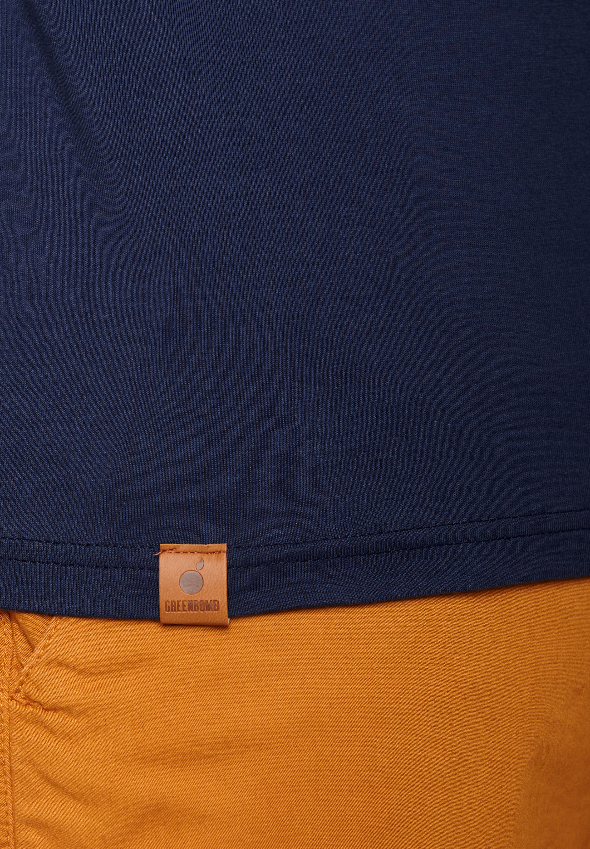 GREENBOMB - BIKE DOWNHILL Peak T-Shirt navy