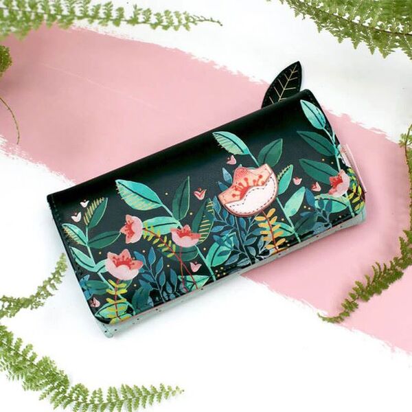 HOUSE OF DISASTER  - SECRET GARDEN FOX WALLET Portemonnaie - multi