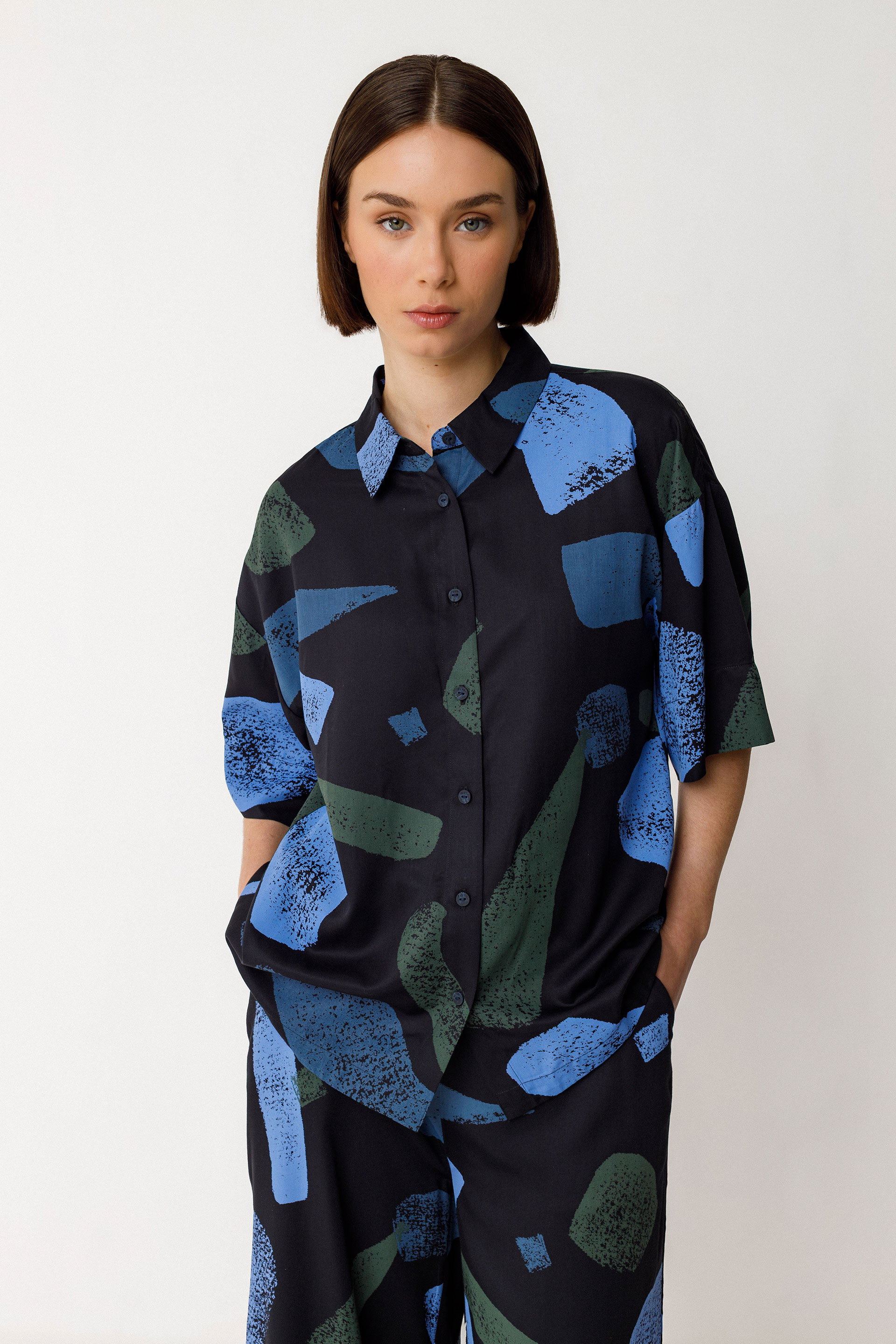 SKFK - EUKENE SHIRT Ecovero Bluse 2N cell