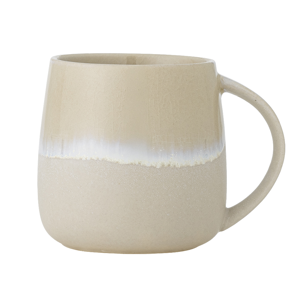 CLOE Tasse Steingut v- beige