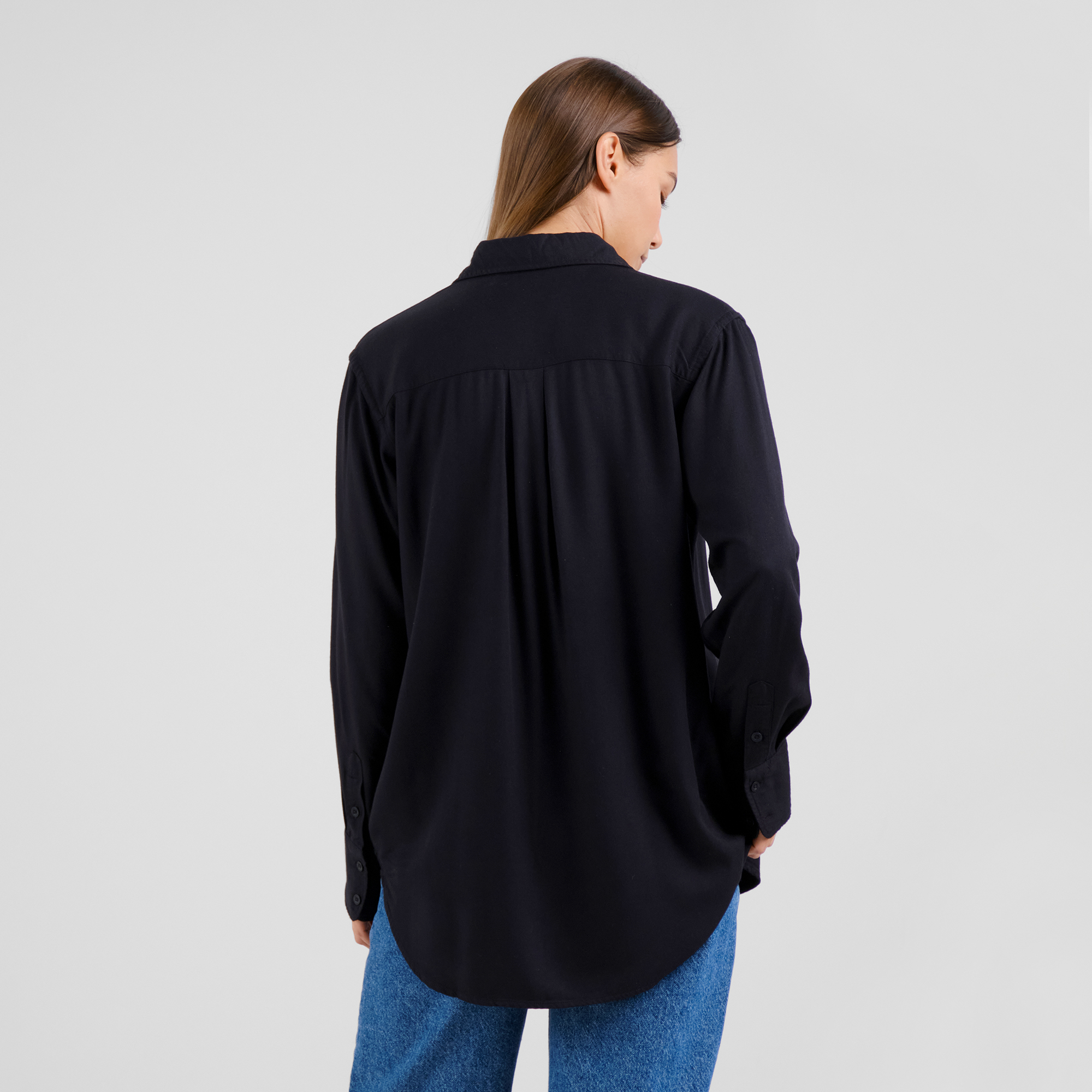 DEDICATED - KOSTA HEAVY VISKOSE SHIRT Shirt black