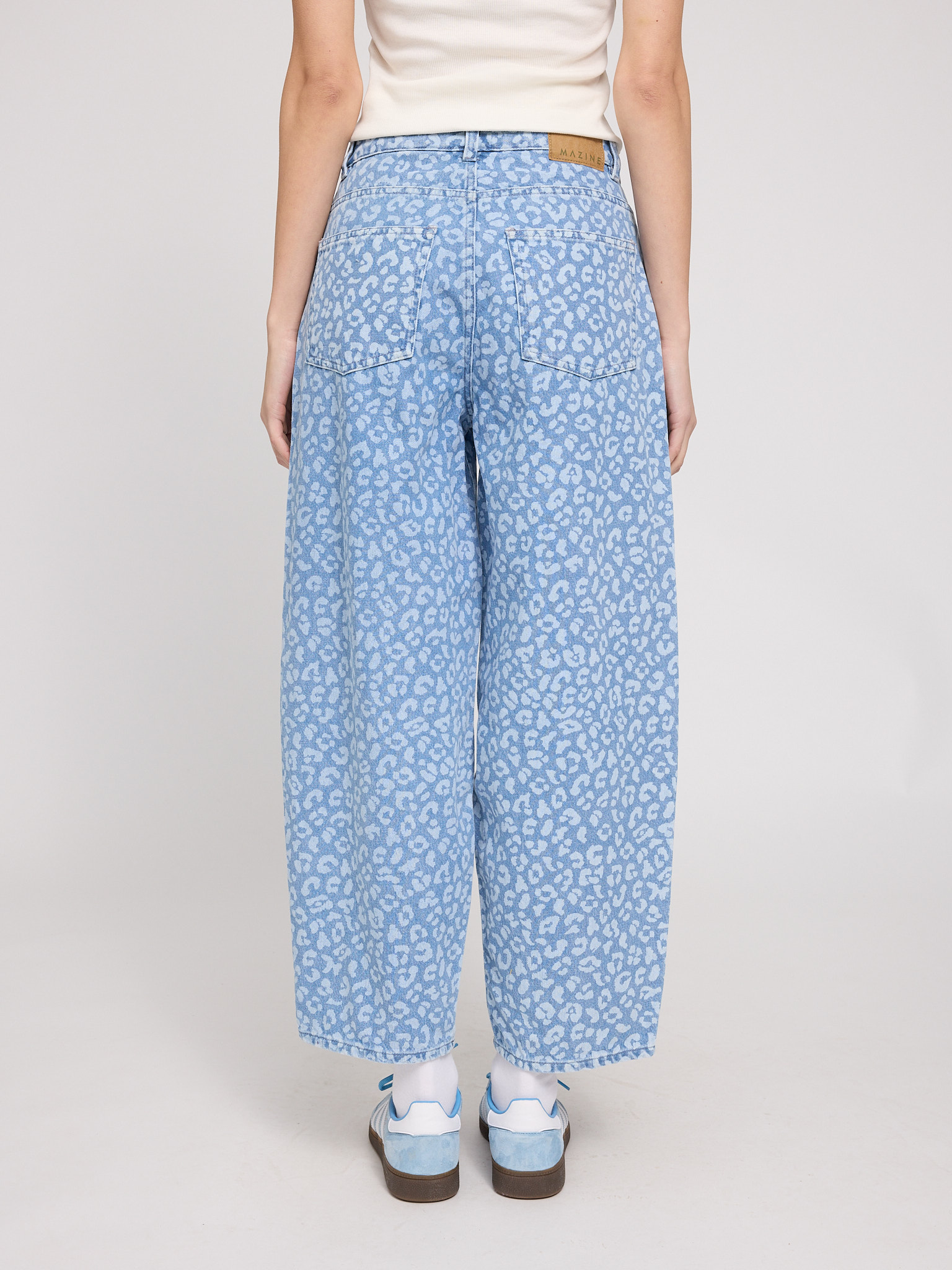 MAZINE - ALMA PRINTED BARREL LEG DENIM GOTS Hose light blue washMAZINE - ALMA PRINTED BARREL LEG DENIM GOTS Hose light blue wash