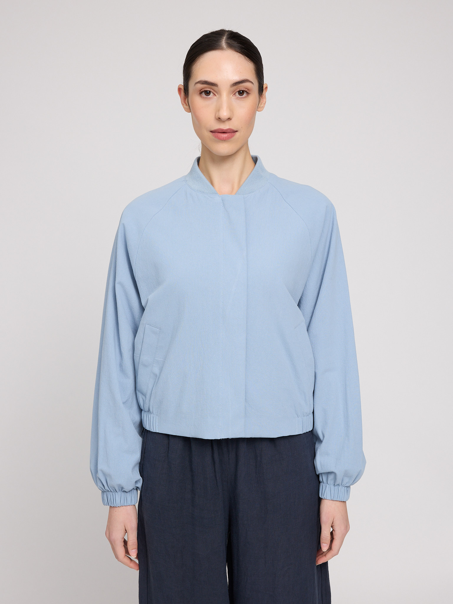 MAZINE - MARTA SHORT COTTON BOMBER Jacke light blue
