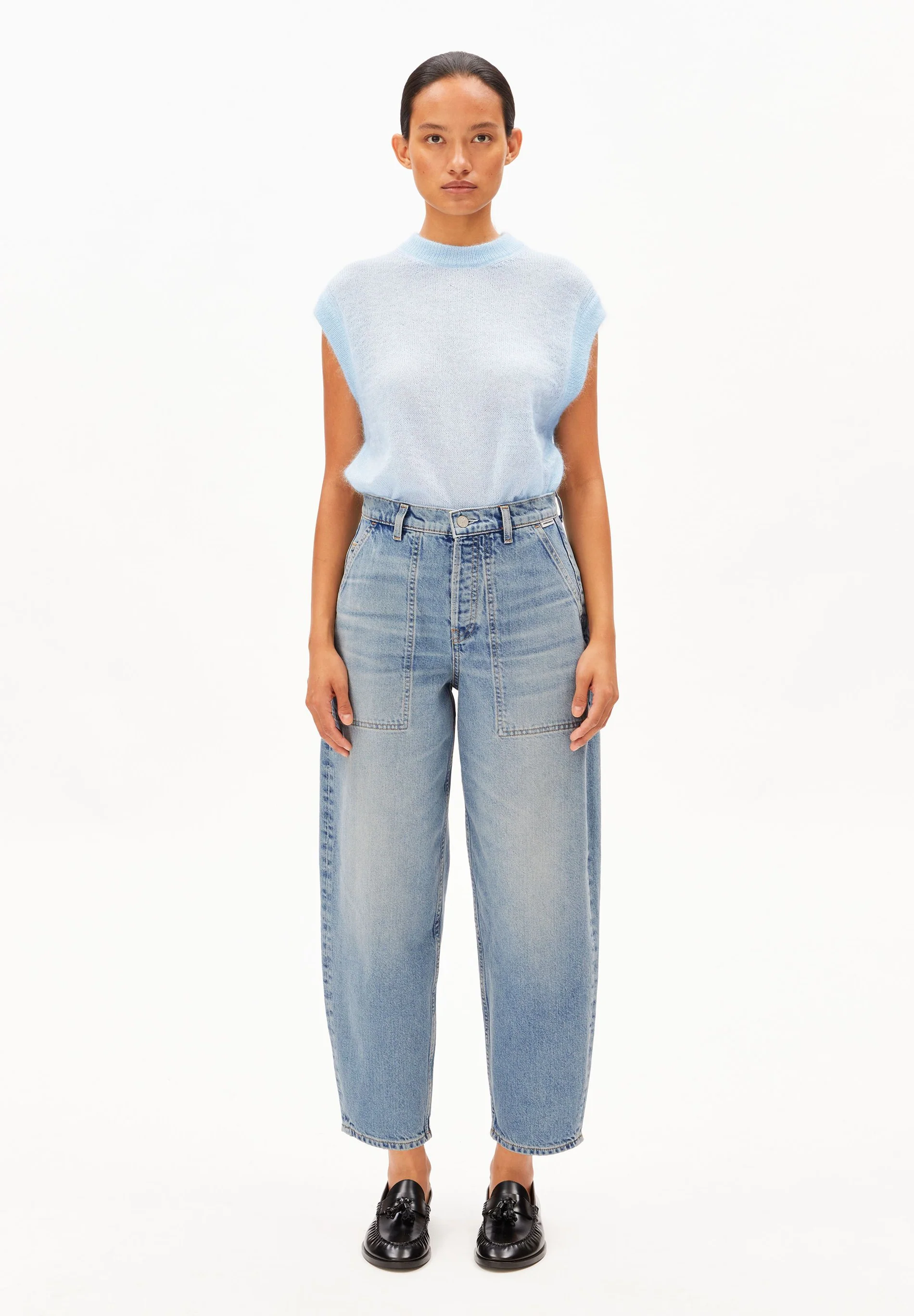 ARMEDANGELS - BAARLY HIGH WAIST Barrel Jeans crunchy