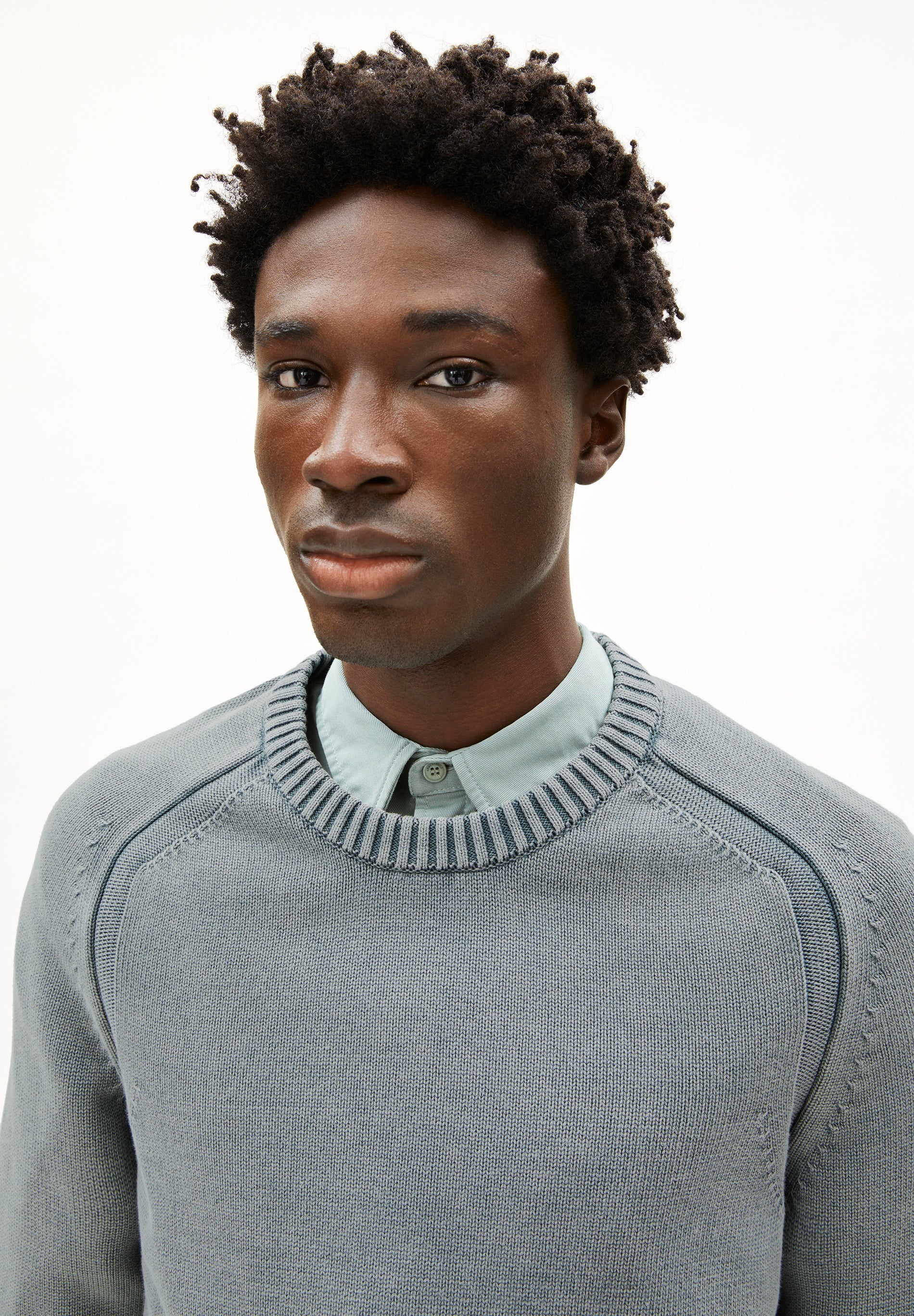 ARMEDANGELS - VAANJO GMT DYE Sweatshirt space steel