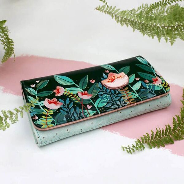 HOUSE OF DISASTER  - SECRET GARDEN FOX WALLET Portemonnaie - multi