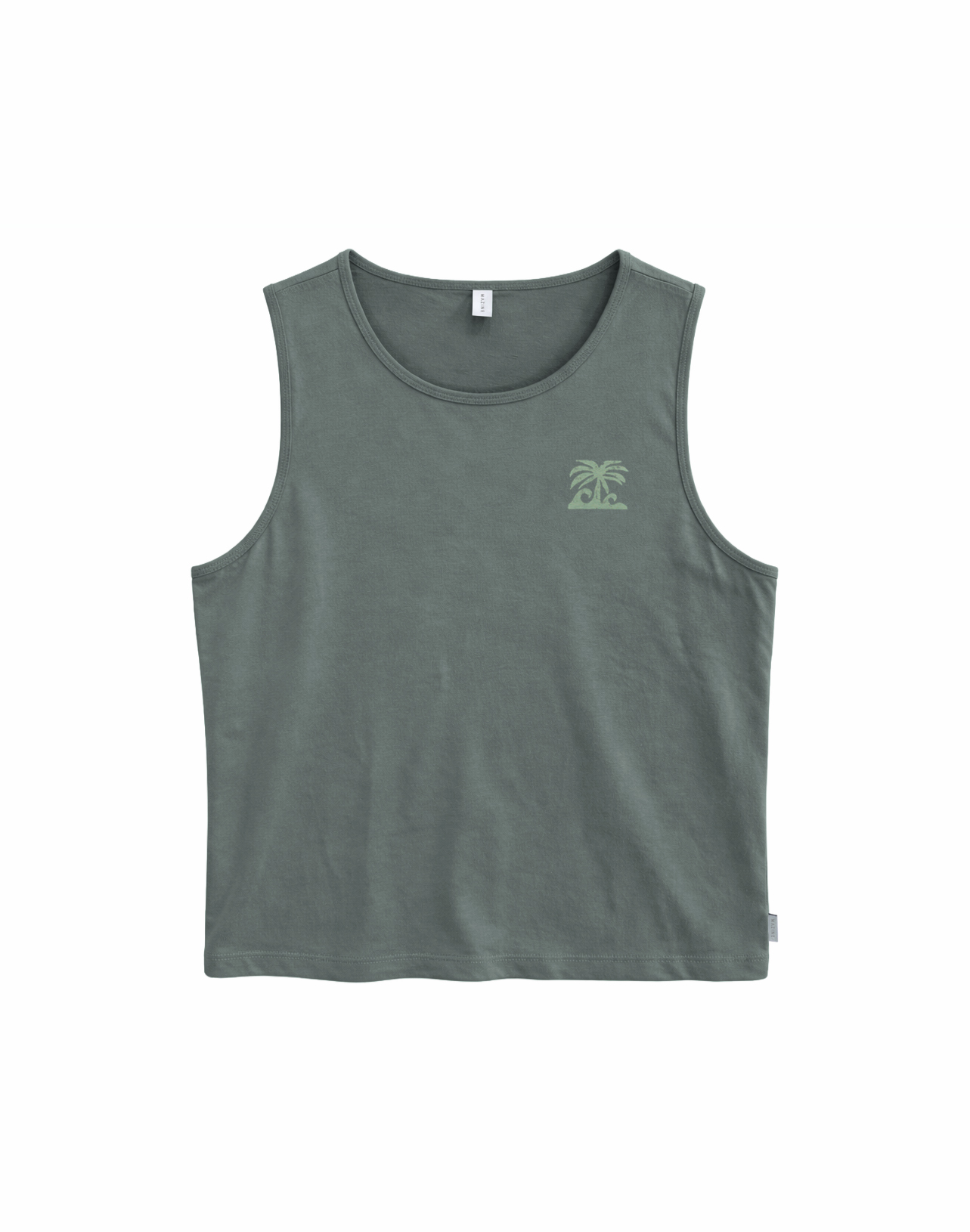 MAZINE - FELIX BACKPRINT TANKTOP GOTS Shirt bottle palm