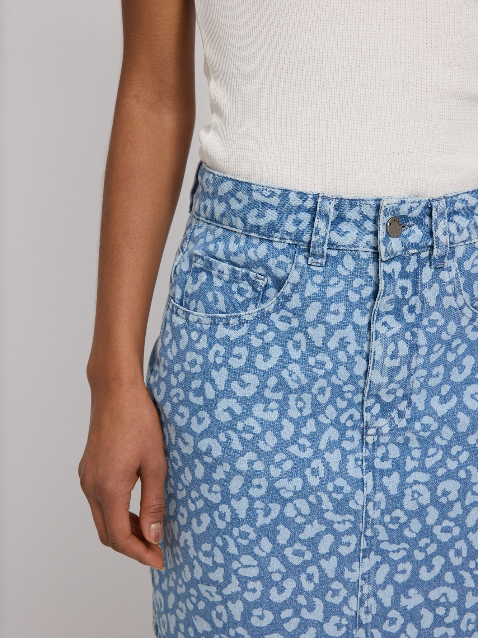 SVENJA DENIM SKIRT Rock light blue wash