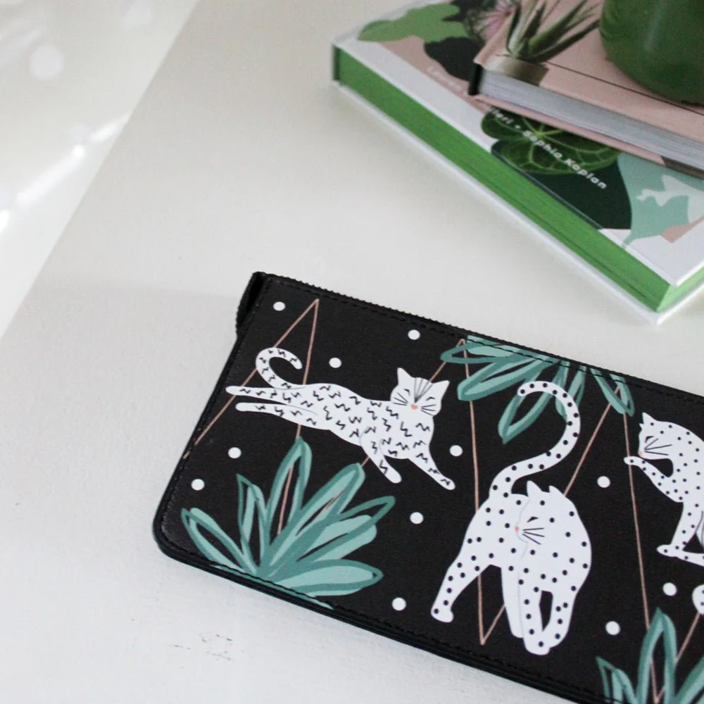 HOUSE OF DISASTER  - FELINE WRIST WALLET Portemonnaie - multi
