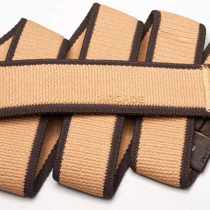 ARCADE - CARLO A2 SLIM STRETCH BELT Gürtel sand med. brown