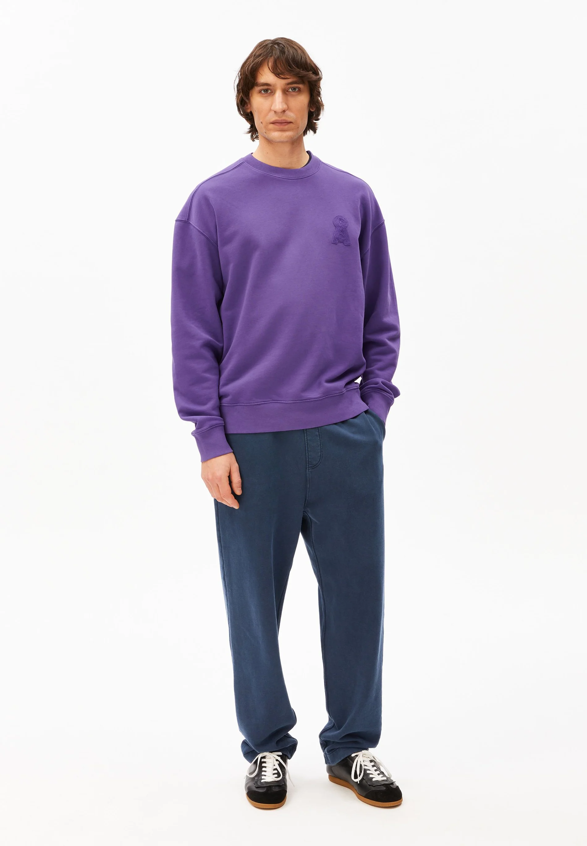 ARMEDANGELS - ICONIC Å GMT DYE Sweatshirt pungent purple washed