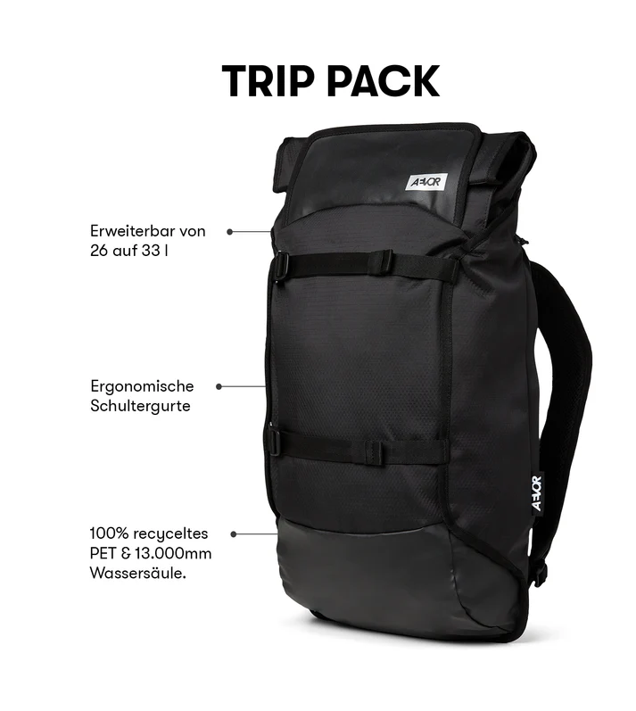 AEVOR - PROOF TRIP PACK Rucksack black