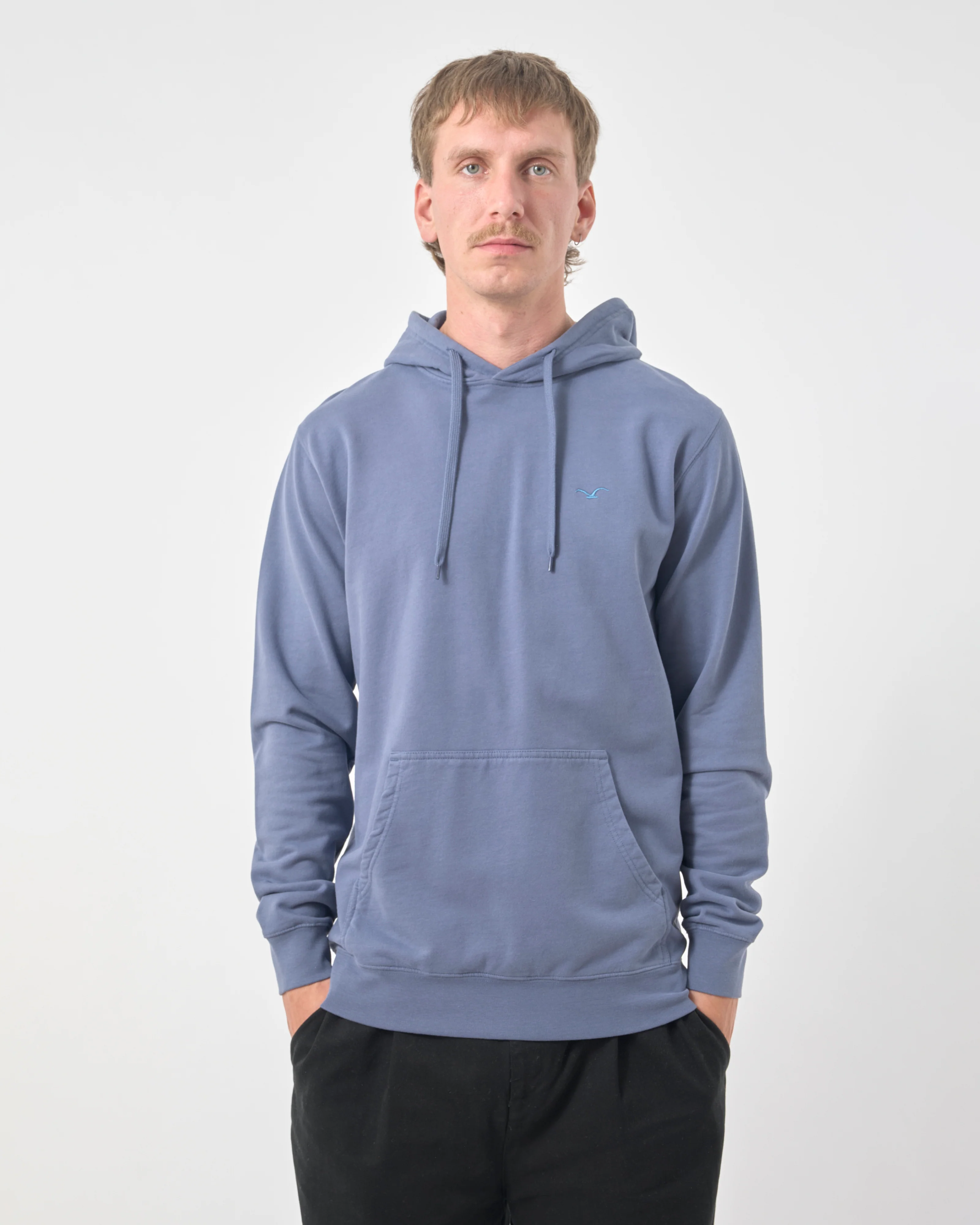 CLEPTOMANICX - REGULAR HOODED LIGULL Hoody Pullover nightshadow blue