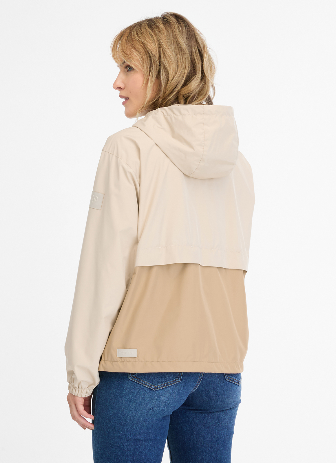 RAGWEAR - CHRISANTA BLOCK JACKET Regenjacke ecru