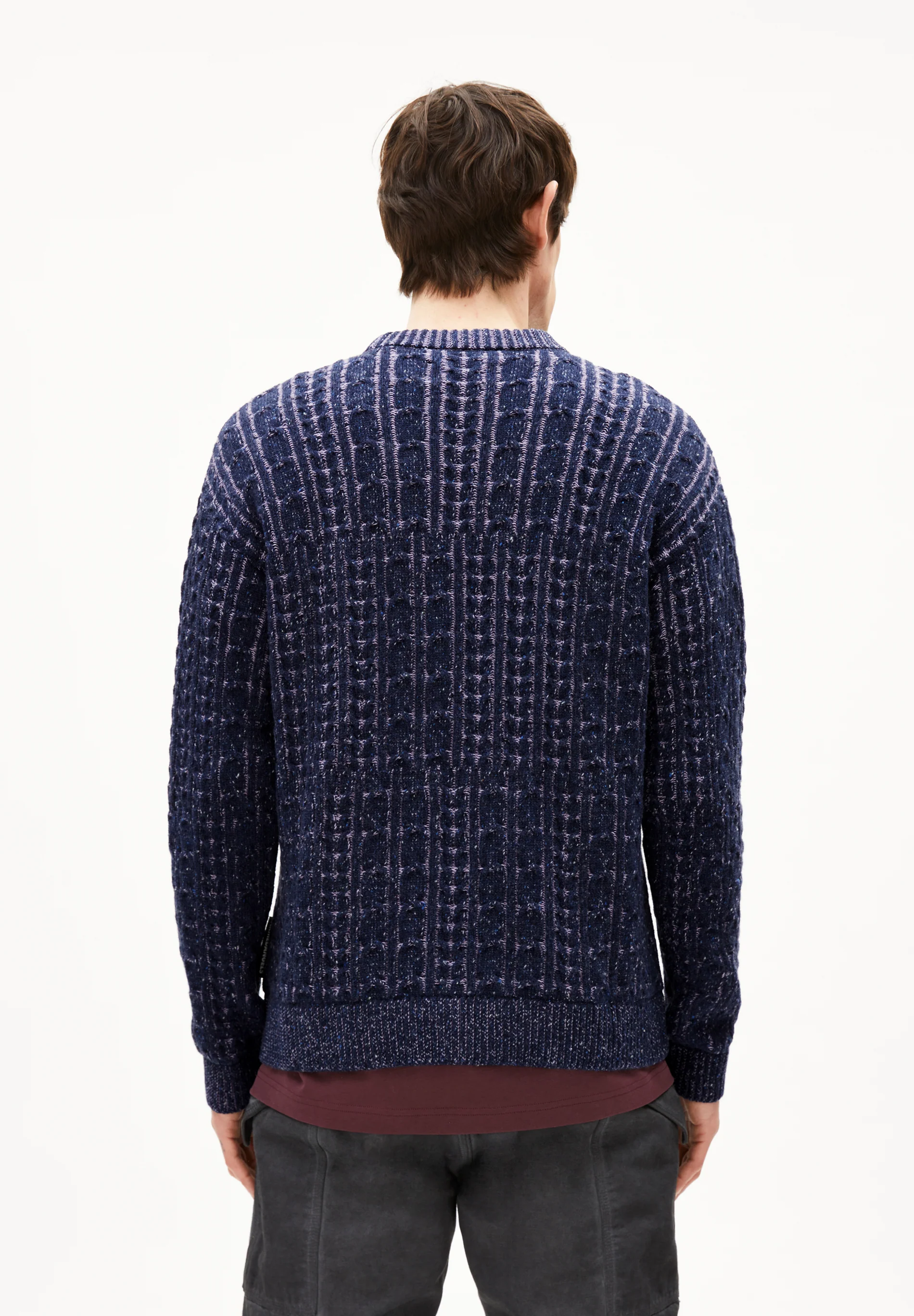ARMEDANGELS - DAAKO Strickpullover night sky tweed frozen lavender