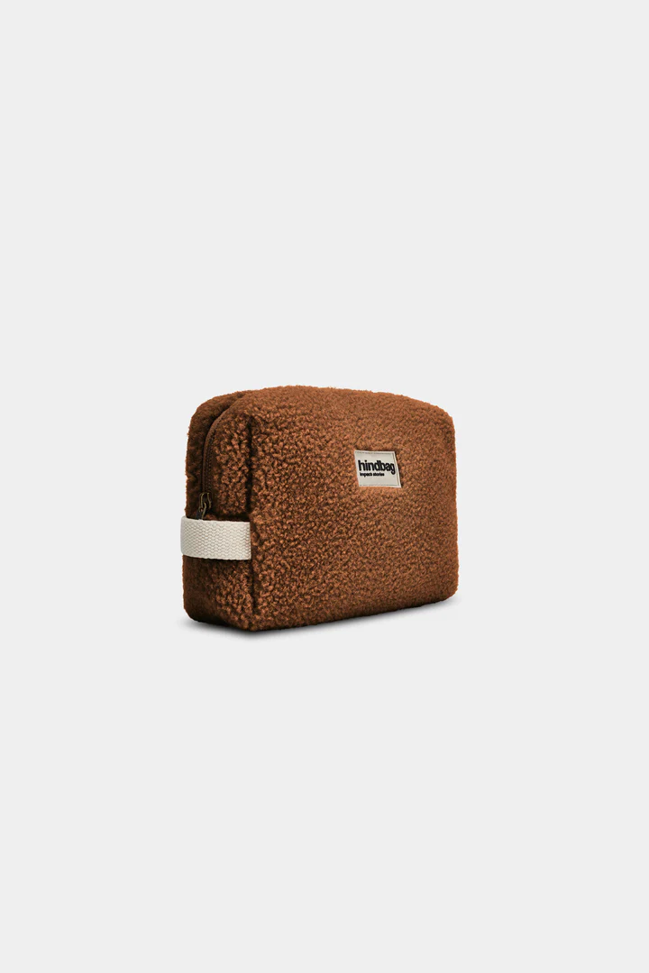 HINDBAG - LEON Kulturtasche - braun plüsch