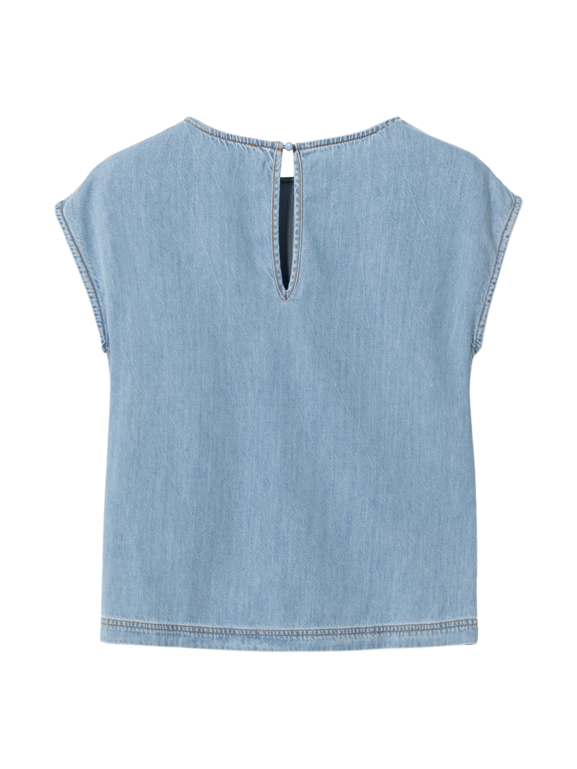 MADEMOISELLE YEYE - FLASHBACK ECOVERO TOP Shirt - light blue