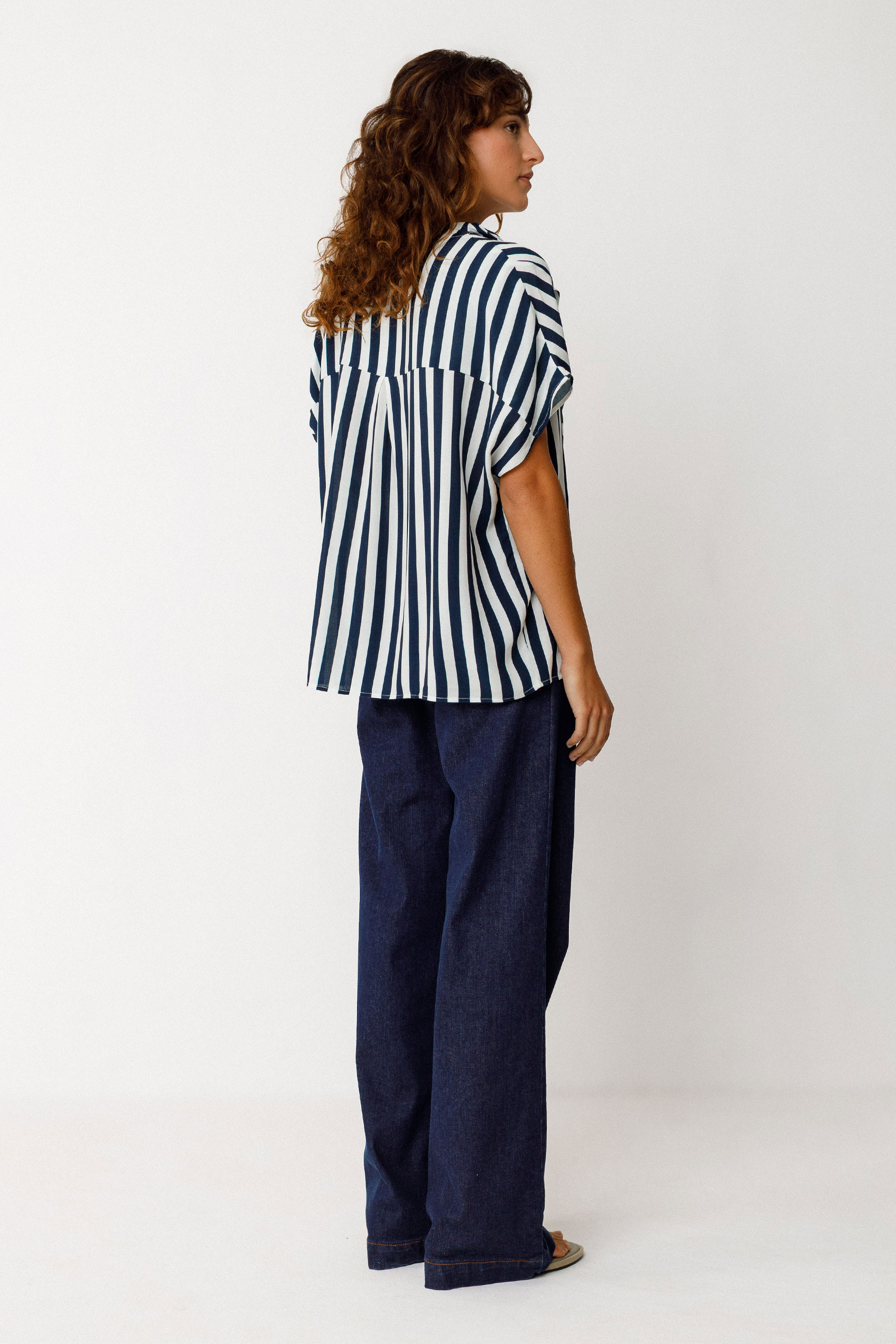SKFK - KAUA SHIRT Ecovero Bluse GB9 stripes