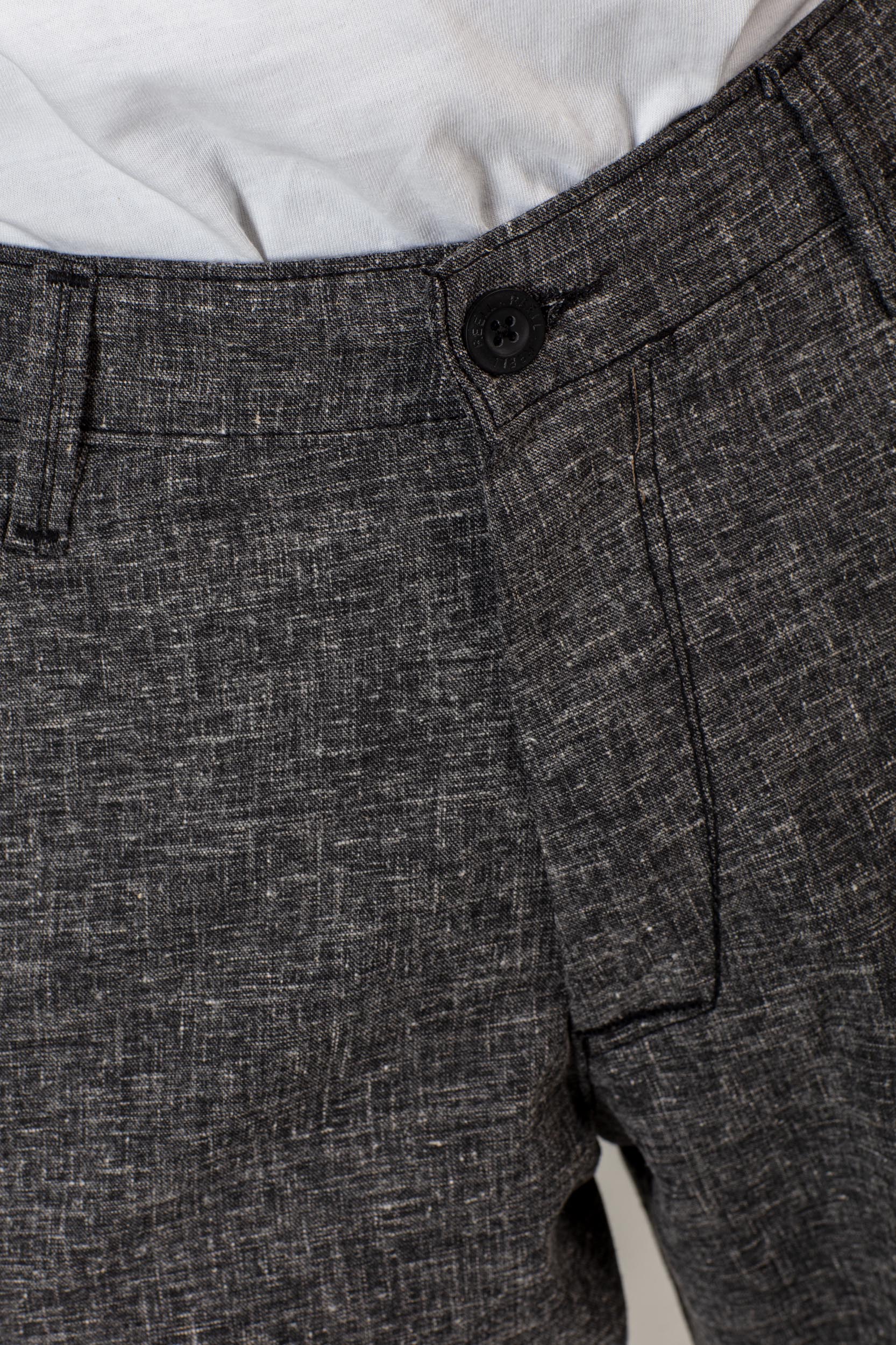 REELL - FLEX GRIP CHINO Short black linen
