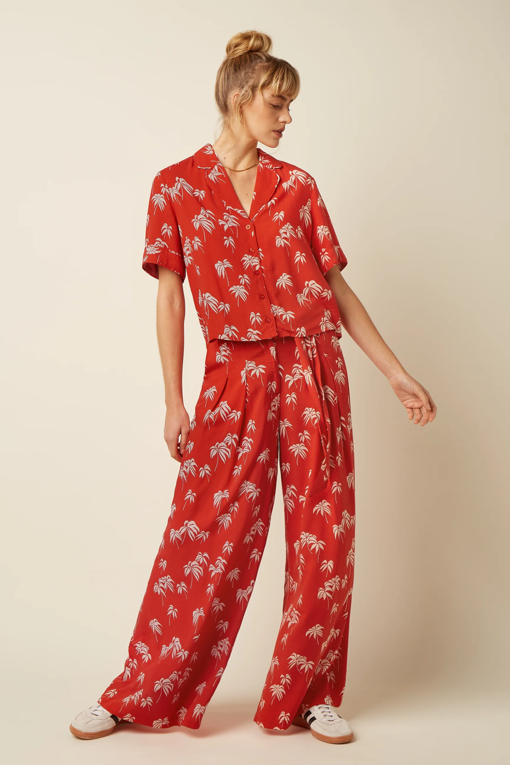 KING LOUIE - ELSIE BLOUSE Bluse summer fig