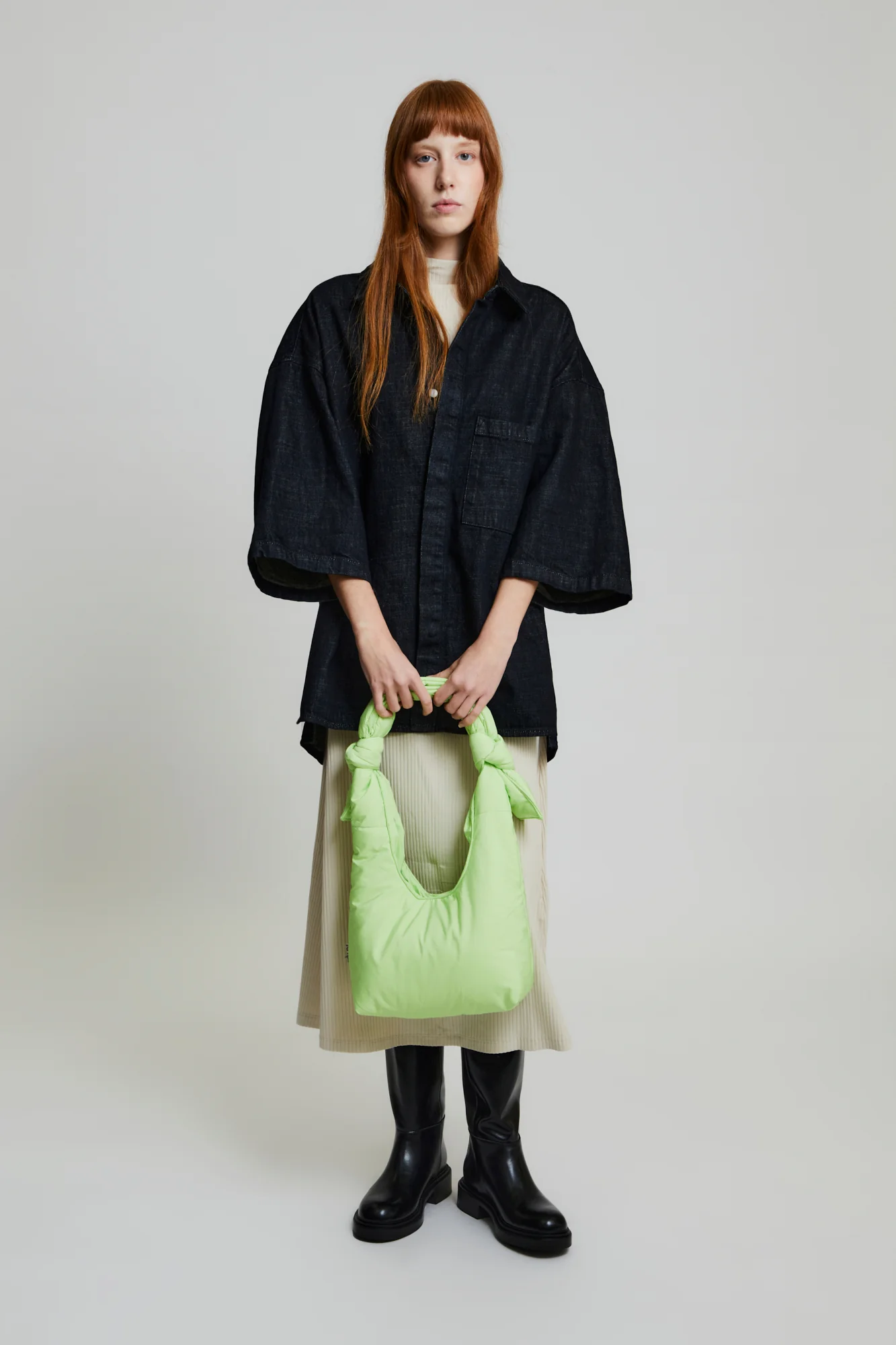 LEFRIK - BIWA Puffy Mini Tasche - lime