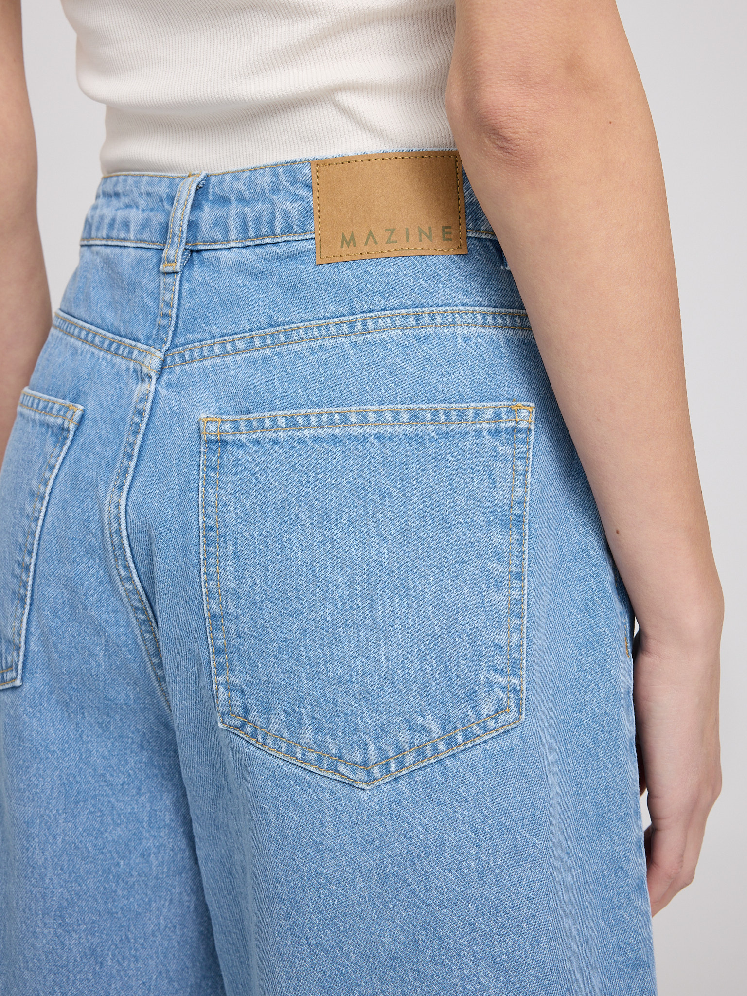 MAZINE - CANDY DENIM BERMUDA SHORTS Hose light blue wash