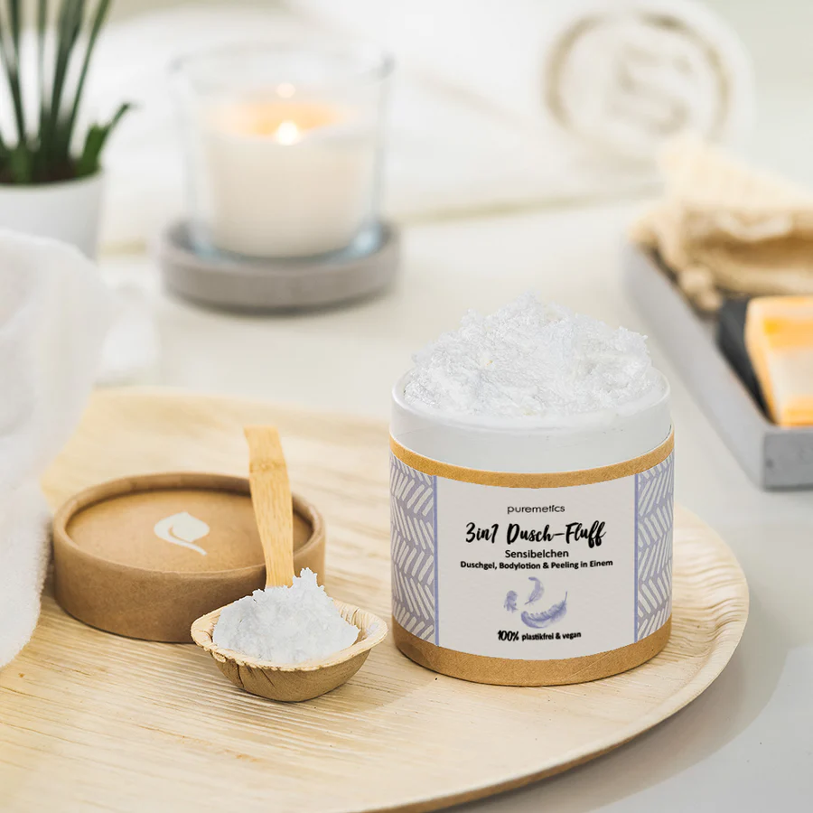 Puremetics - 3in1 Dusch-Fluff 'Sensibelchen'