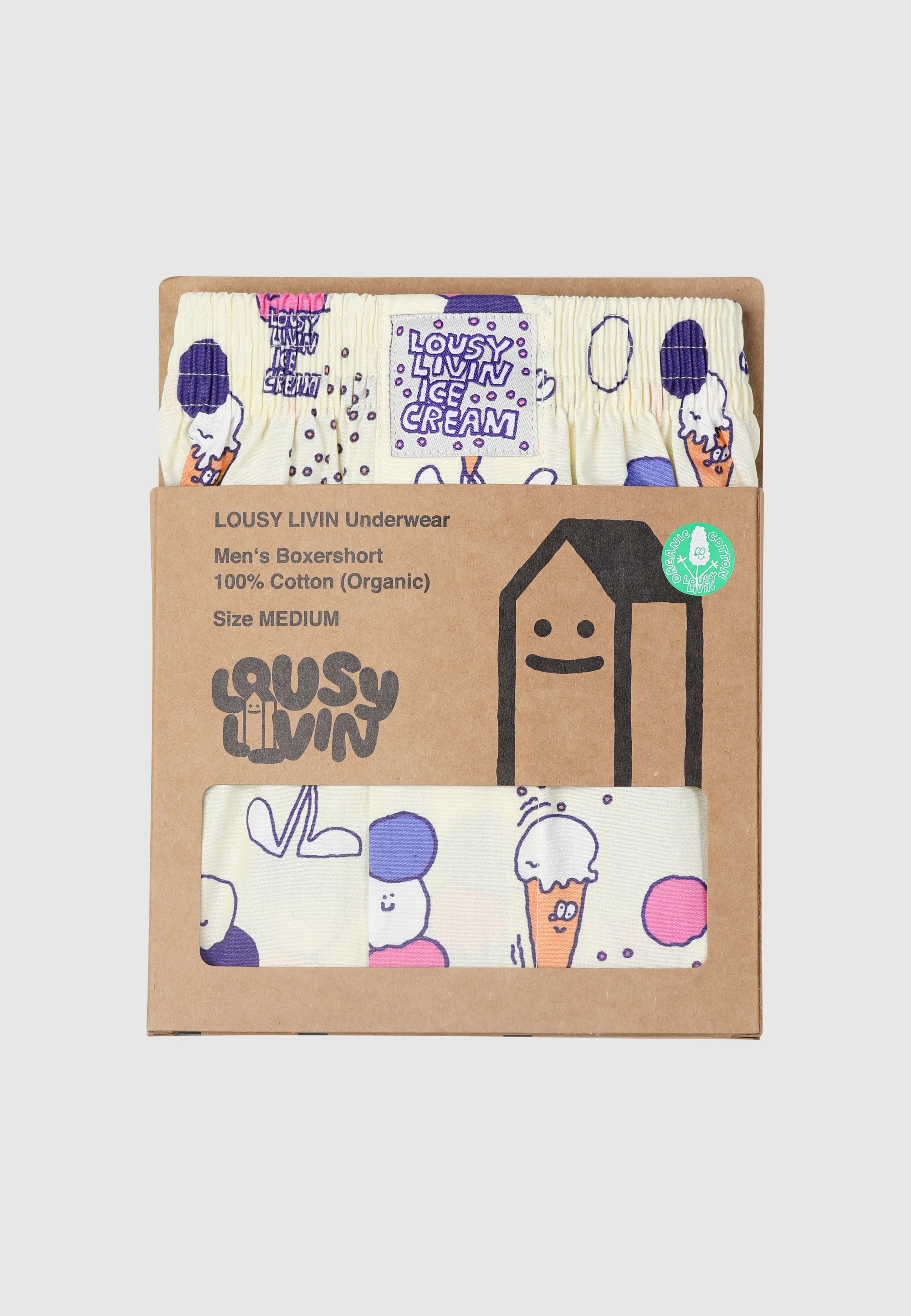 LOUSY LIVIN -  ICECREAM Boxershorts sorbet