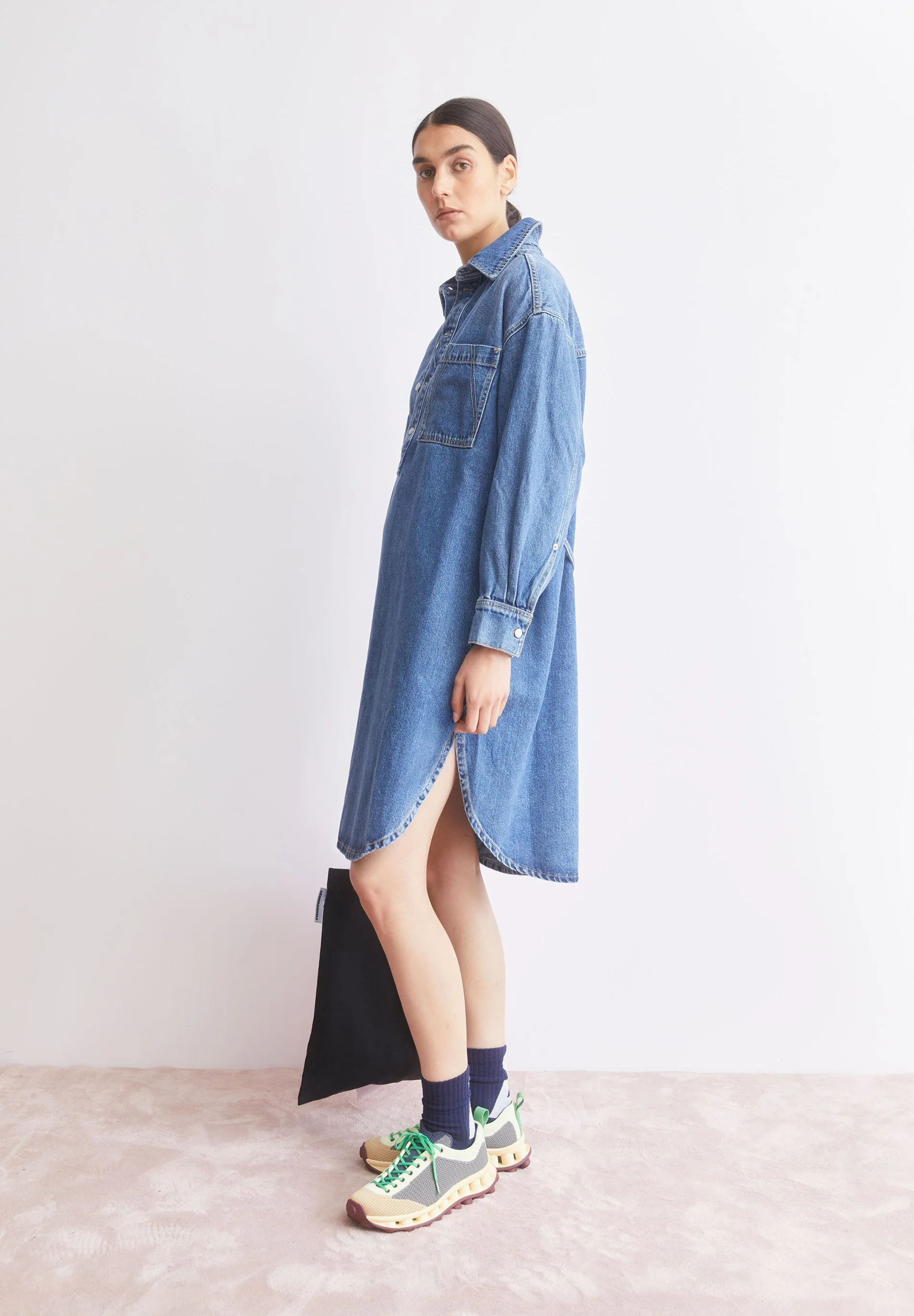 ARMEDANGELS - OVERSIZED DENIM SHIRT DRESS Jeanskleid bay