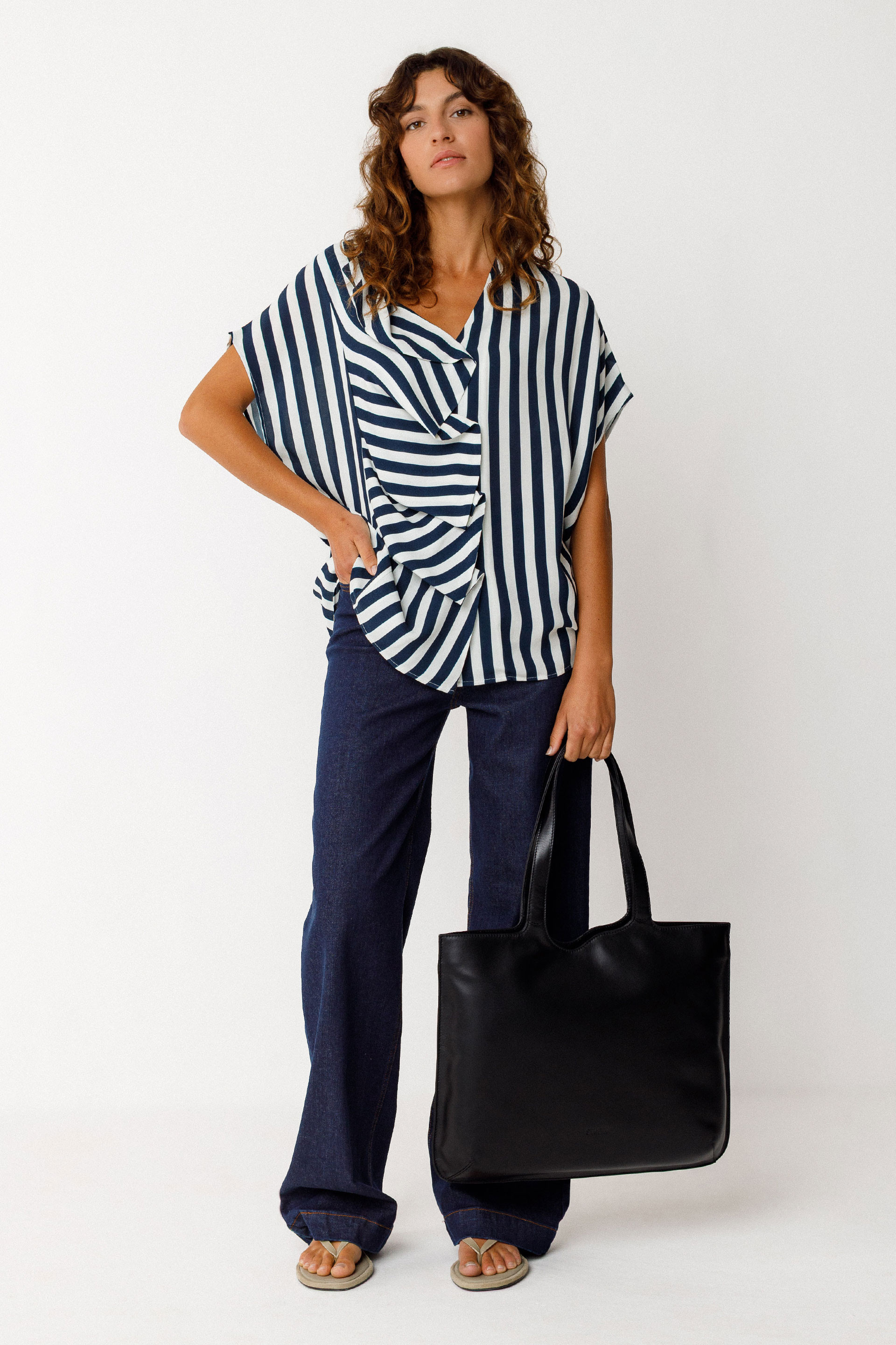 SKFK - KAUA SHIRT Ecovero Bluse GB9 stripes
