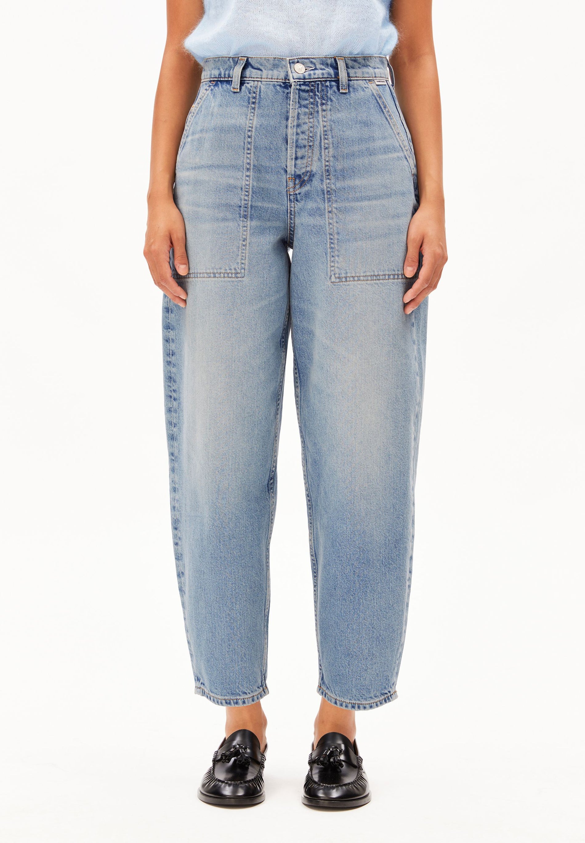 ARMEDANGELS - BAARLY HIGH WAIST Barrel Jeans crunchy