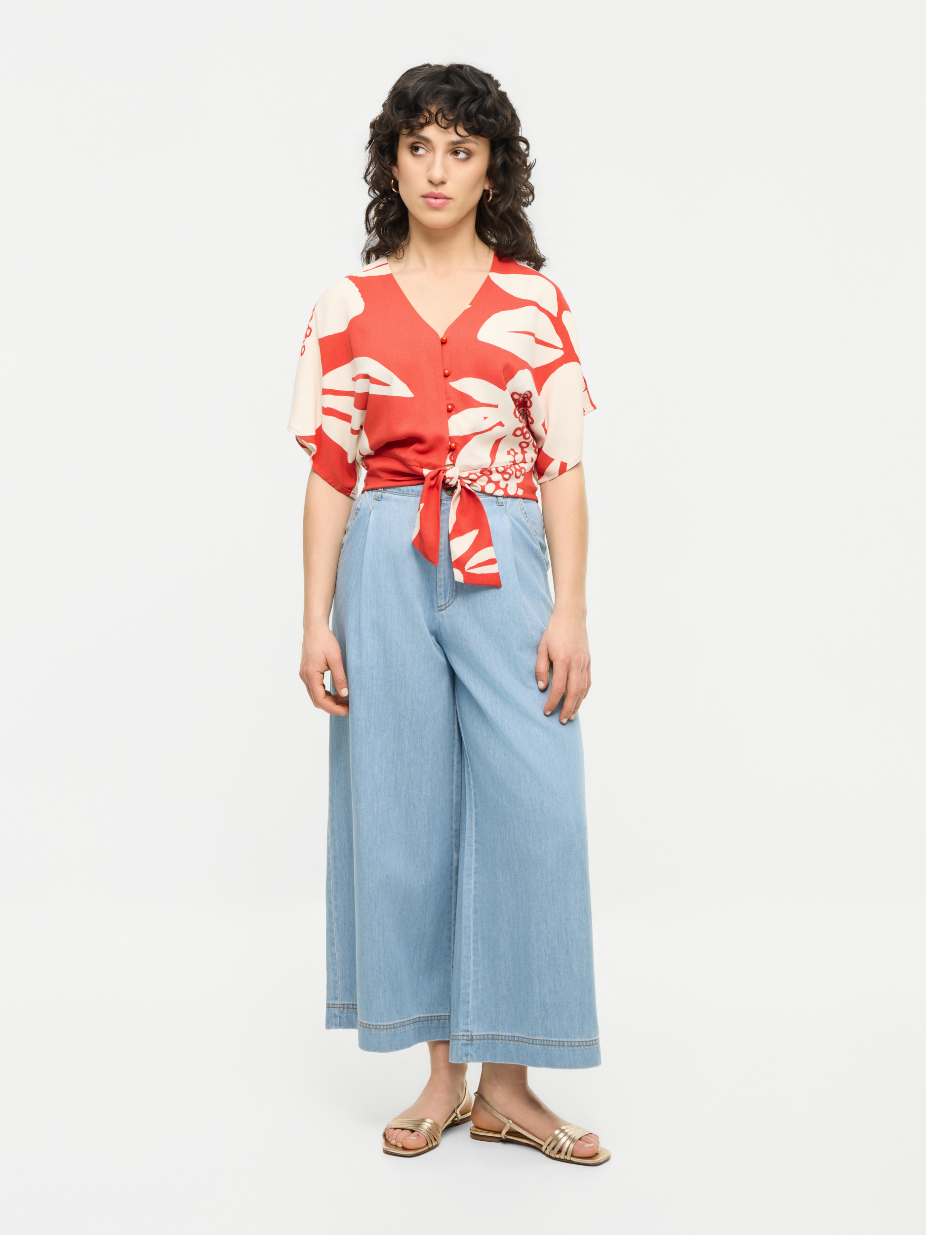 MADEMOISELLE YEYE - WINDY WAY CULOTTE Hose - light blue