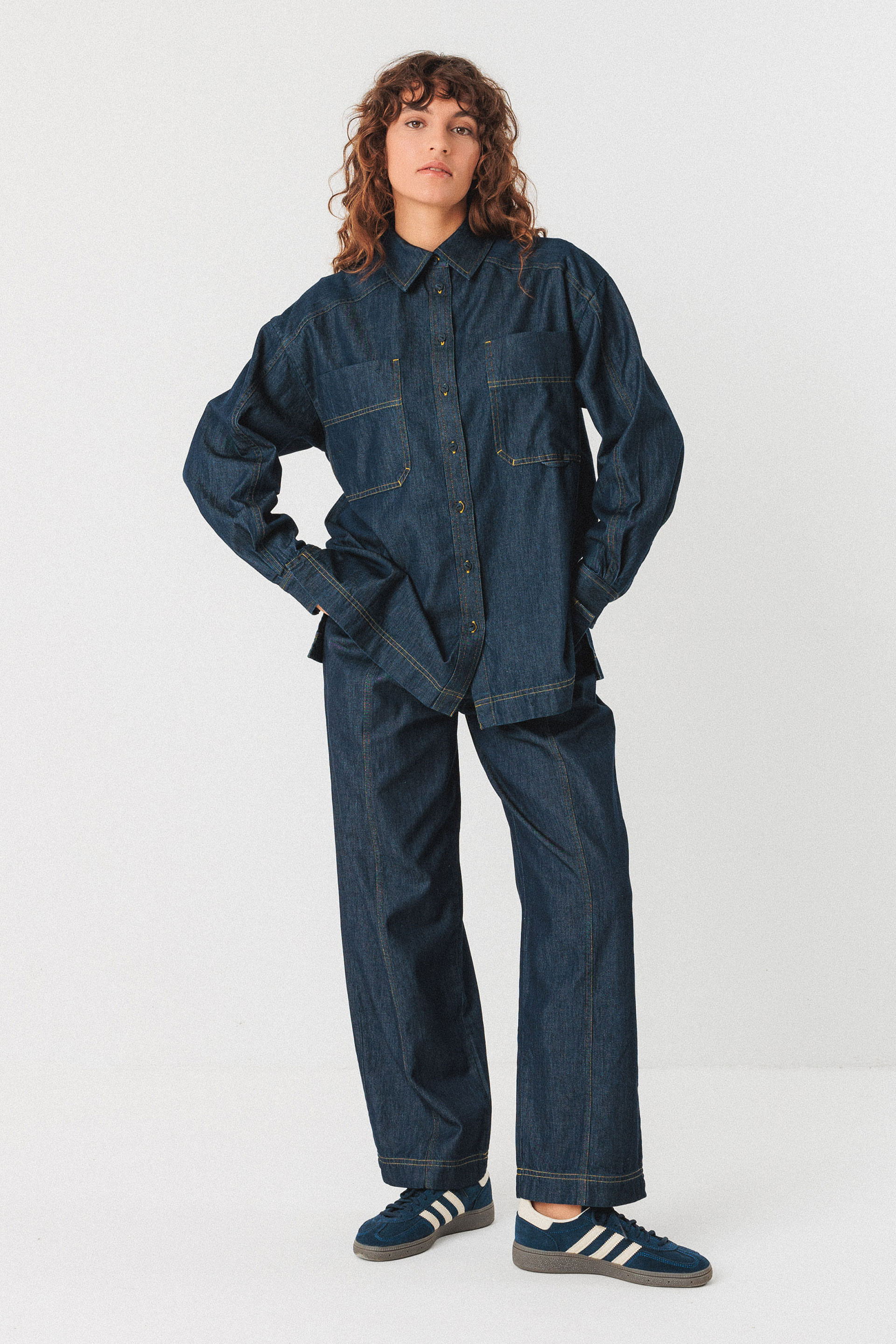 SKFK - BAKENE GOTS Jeanshemd DN Raw Denim