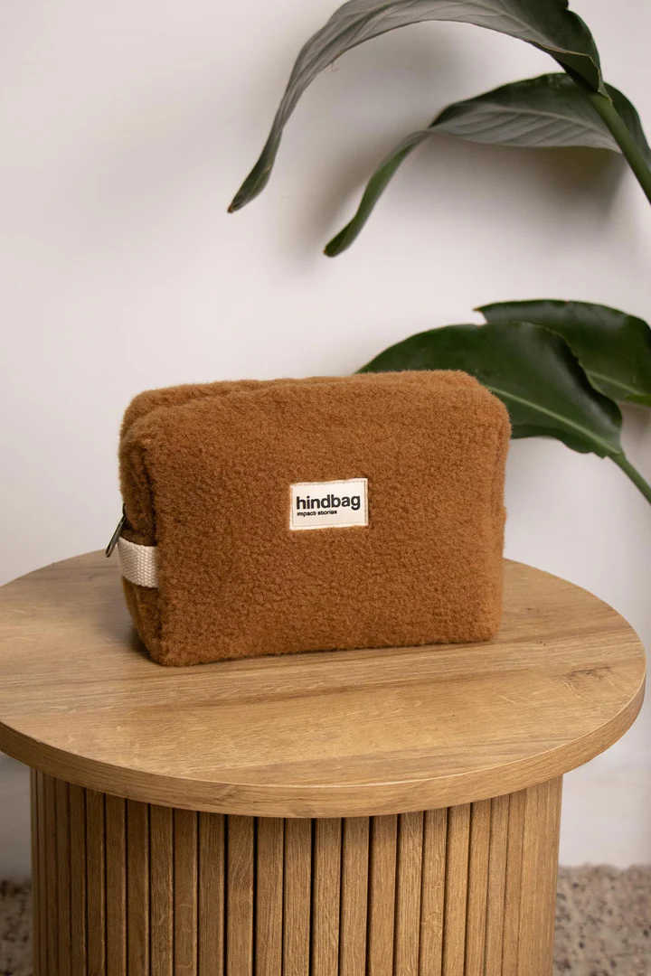 HINDBAG - LEON Kulturtasche - braun plüsch