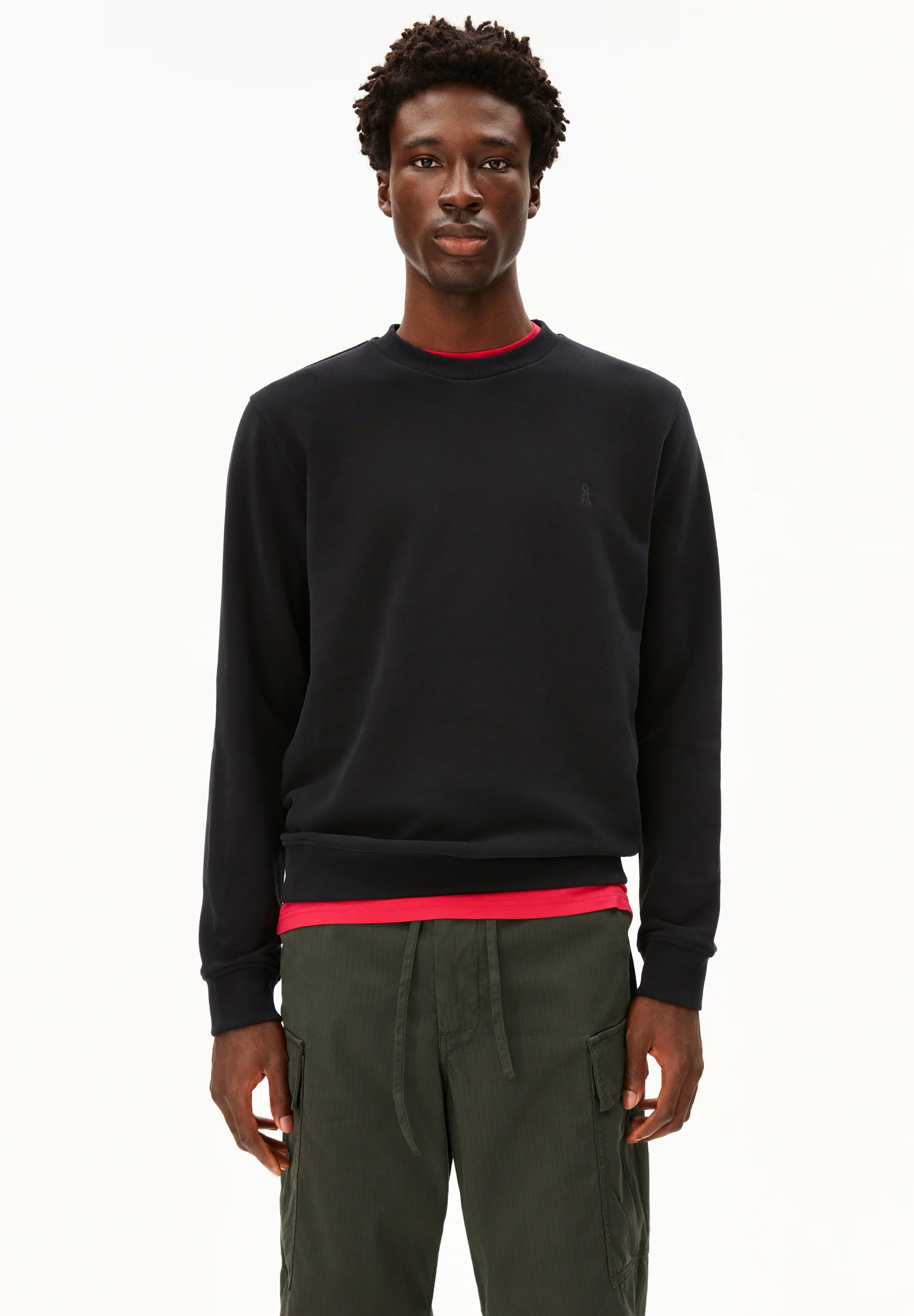 ARMEDANGELS - BAARO FLEECE Sweatshirt black