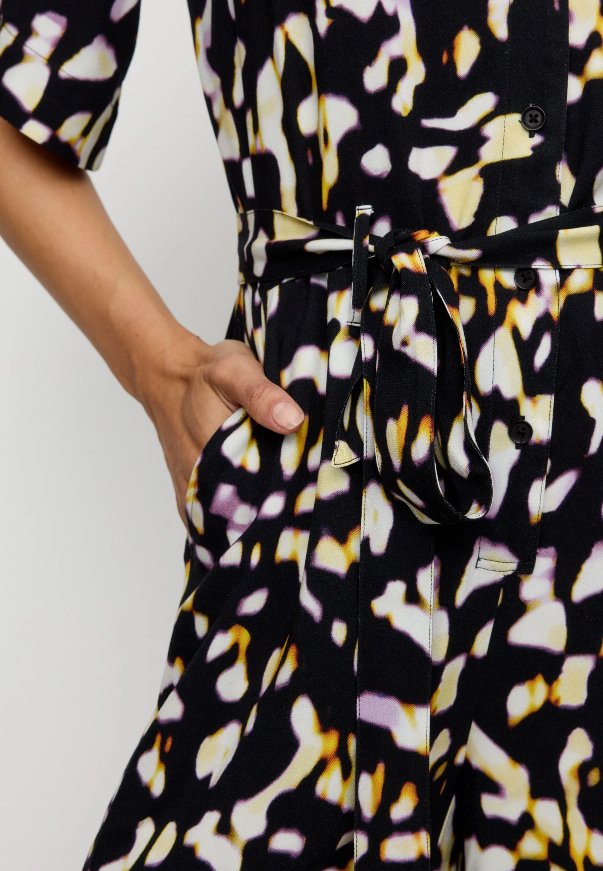 CASSIA BLURRY JUMPSUIT Overall black