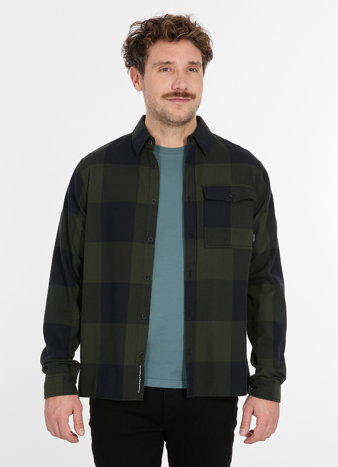 RAGWEAR - ELIOR Hemd dark green