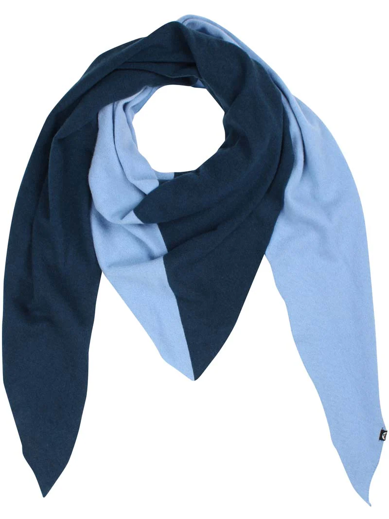 DANEFAE - DANEFIREPLACE WOOL Merino Schal blue grey dk slate