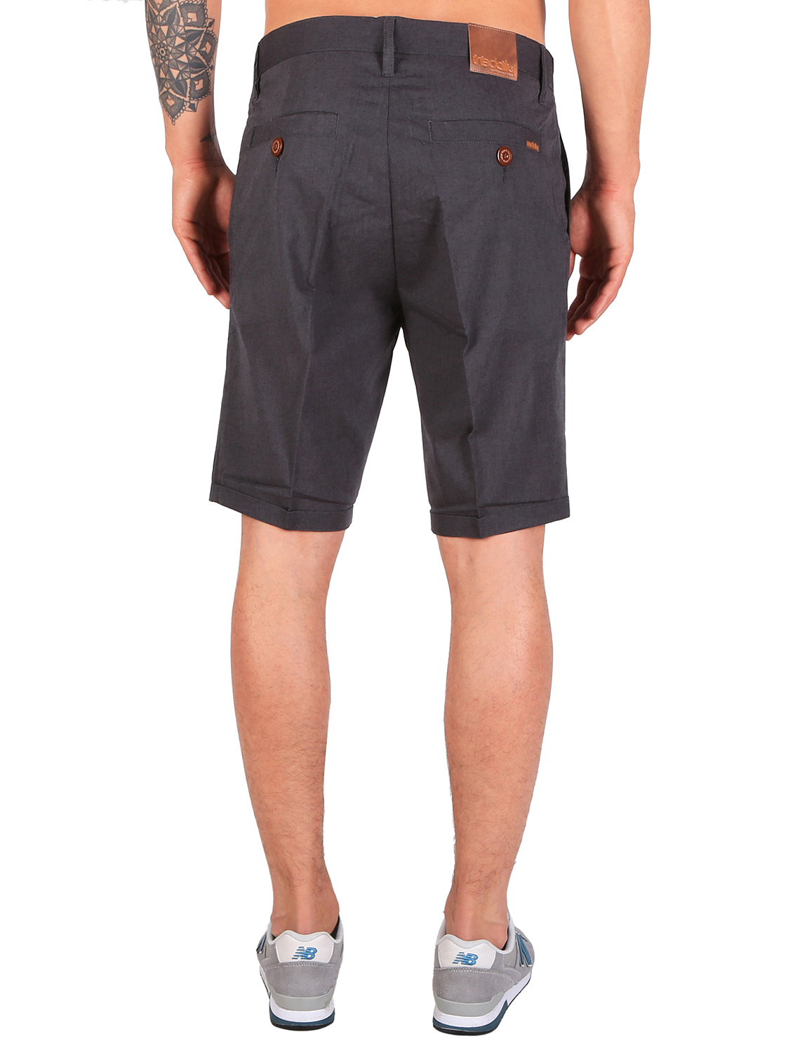 IRIE DAILY - GOLFER CHAMBRAY SHORT Hose anthra melange